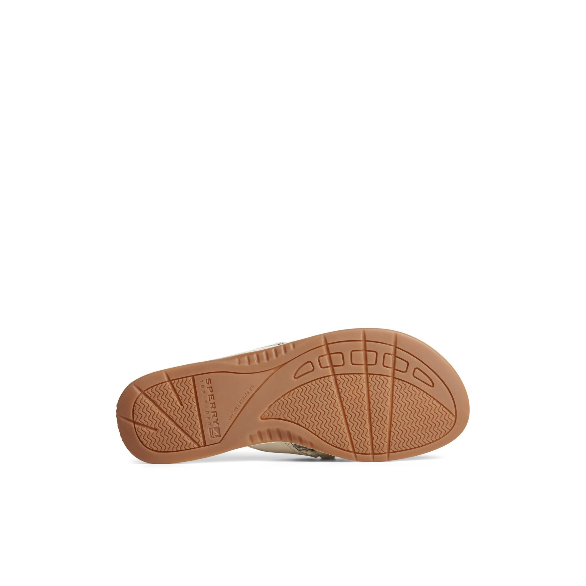 View of Bone Parrotfish Braid Sandal Flip Flop Thong Sandals's sole