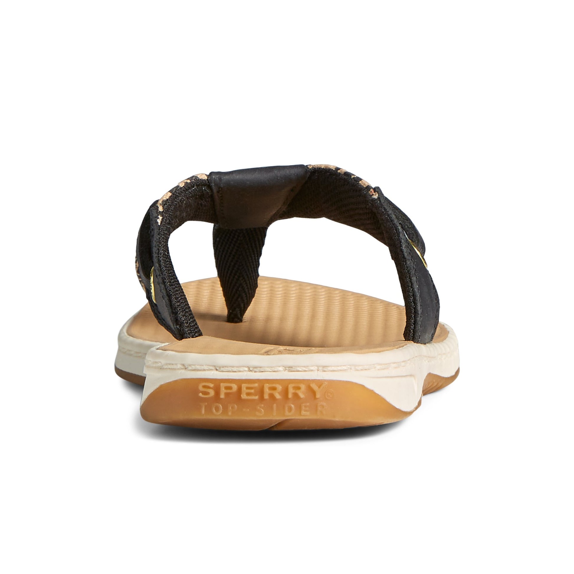 Close-up of the Brown Primary - Multi Seafish 3 Flip Flop Sandal