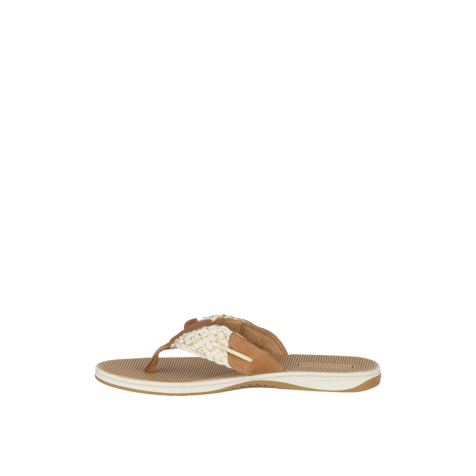 Side view of Natural Parrotfish Braid Sandal Flip Flop Thong Sandals