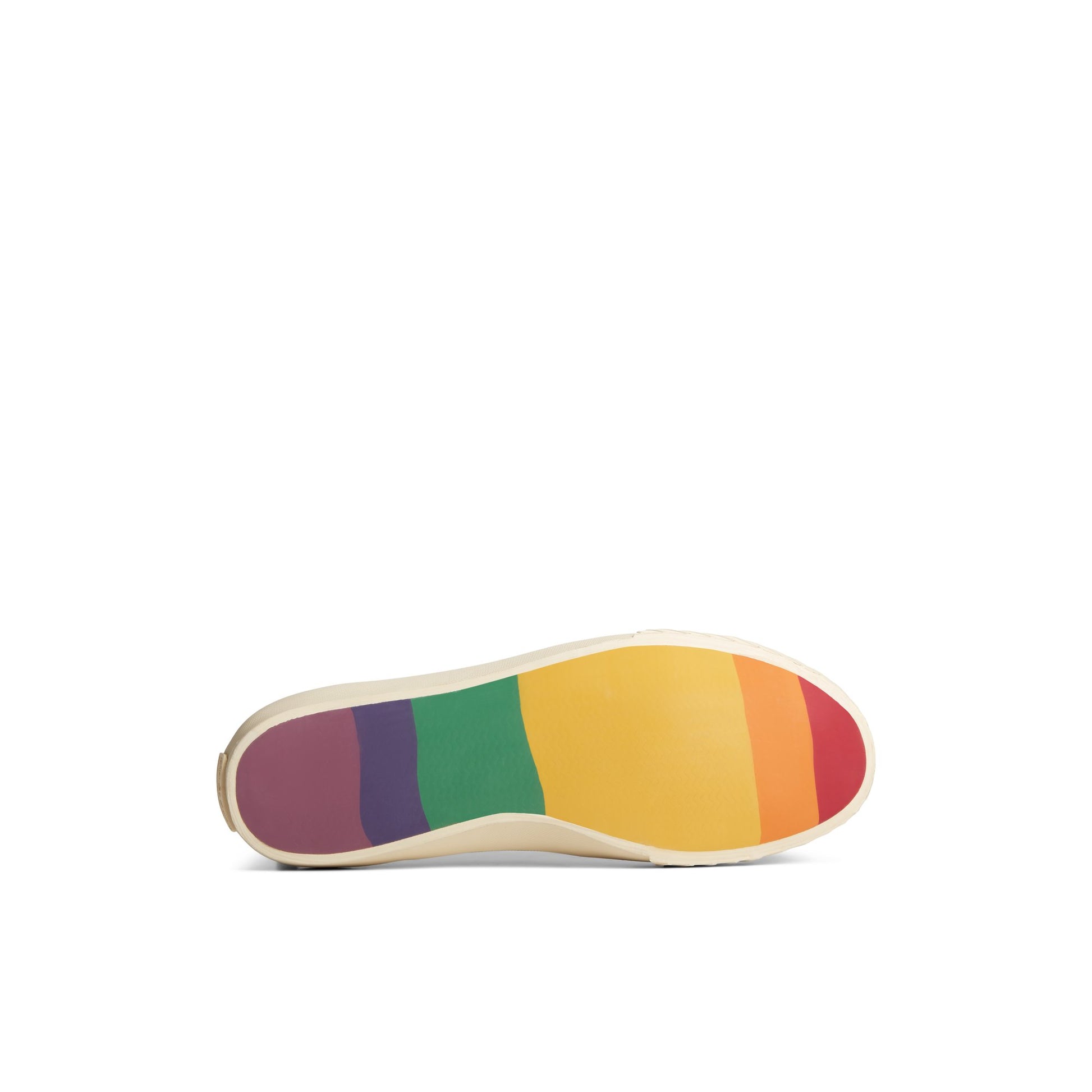 View of White Overflow Racquet Oxford Pride Sneaker Tennis Sneakers's sole