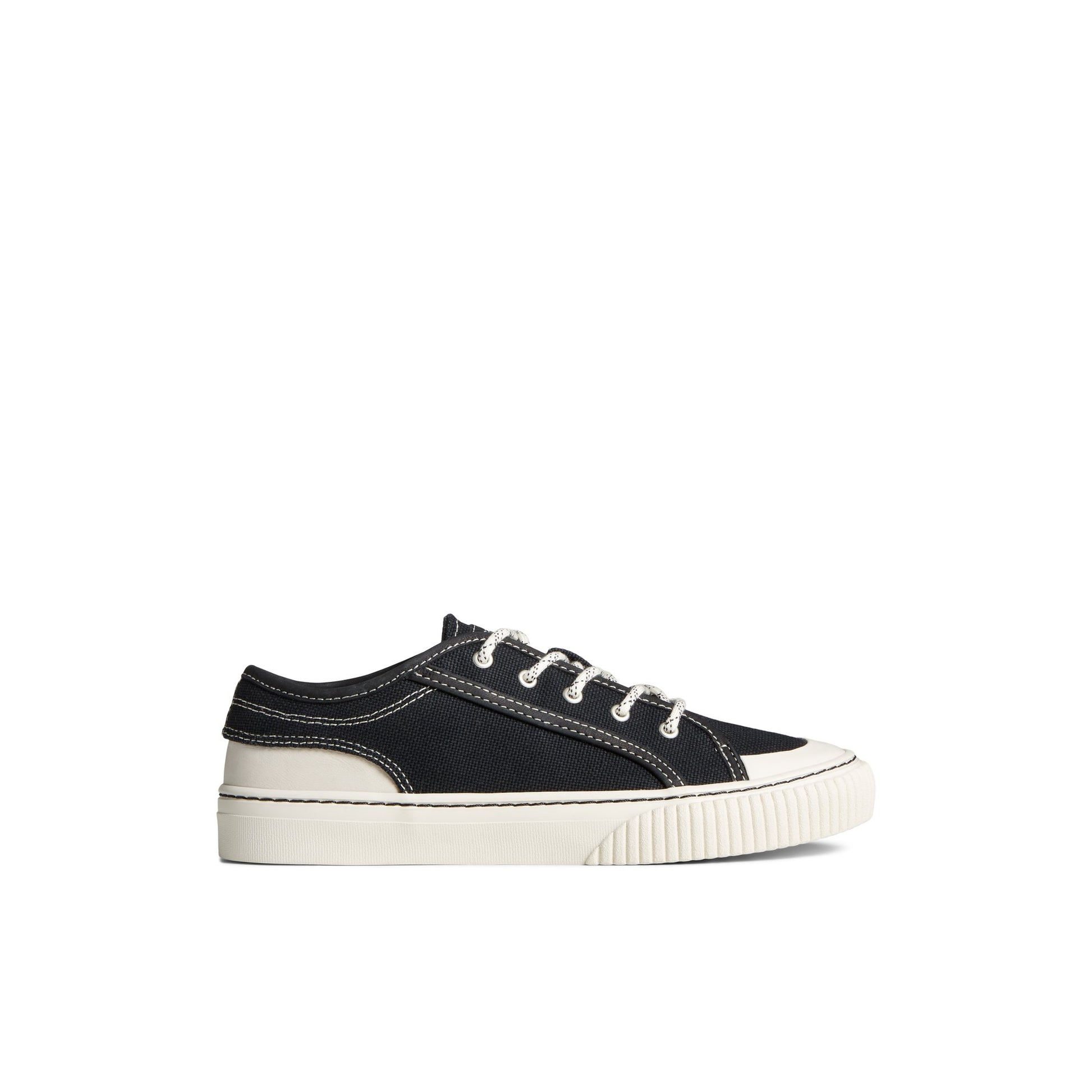 Main View of Black Astor Sneaker Vulcanized Sneaker for Womens