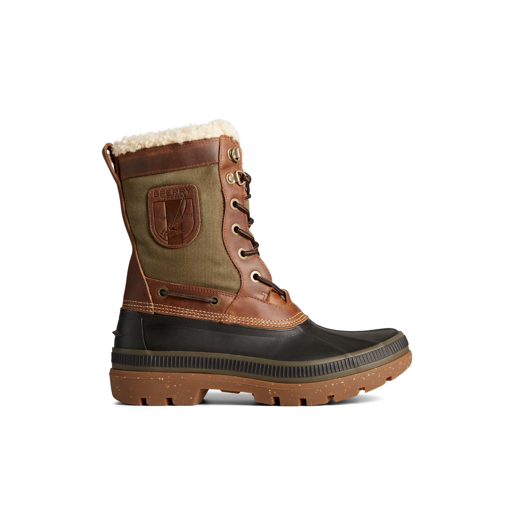 Main View of Brown Ice Bay Tall Thinsulate™ Boot Duck Boots for Mens