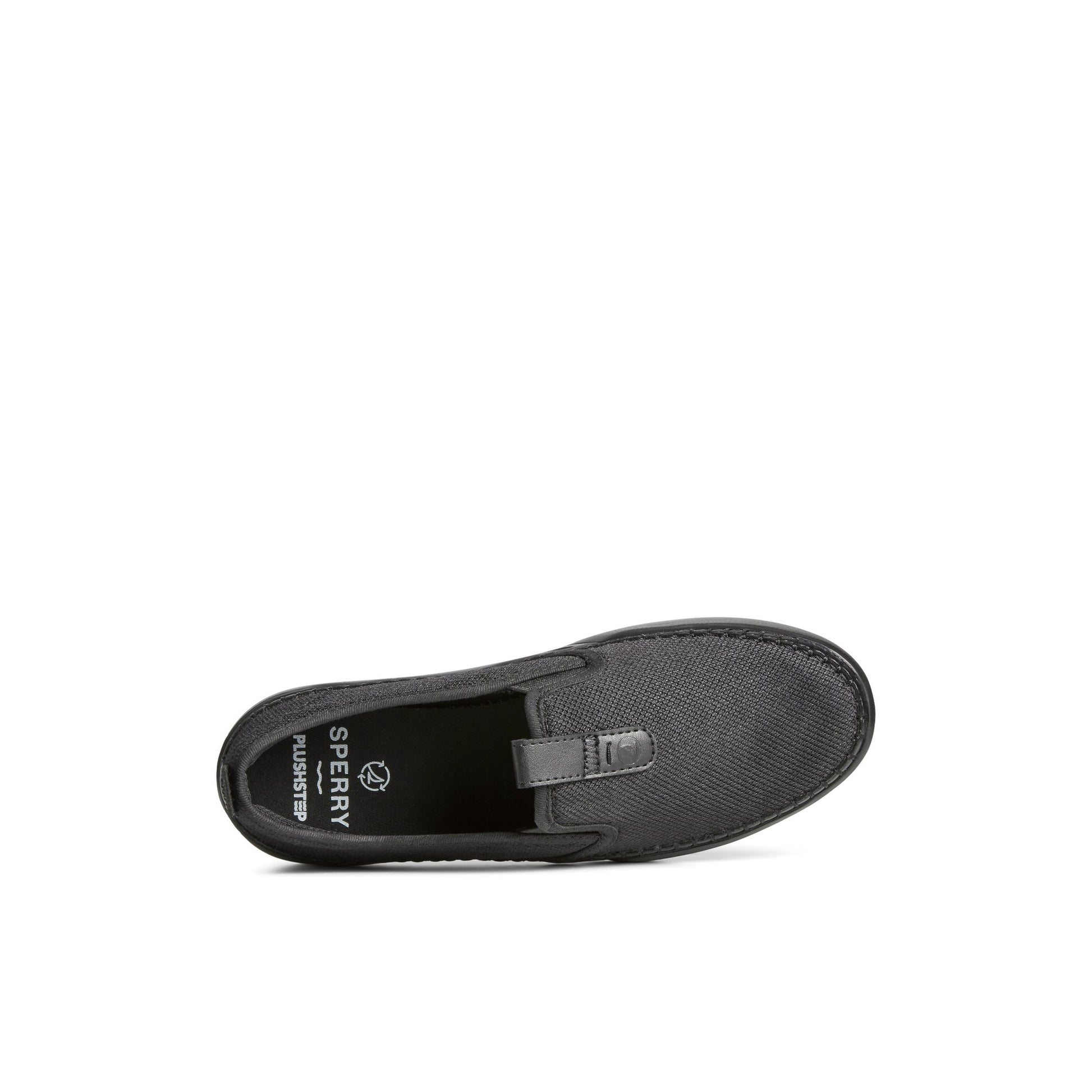 Top-down view of the Black Breaker Plushwave™ Sneaker Slip-on Sneakers