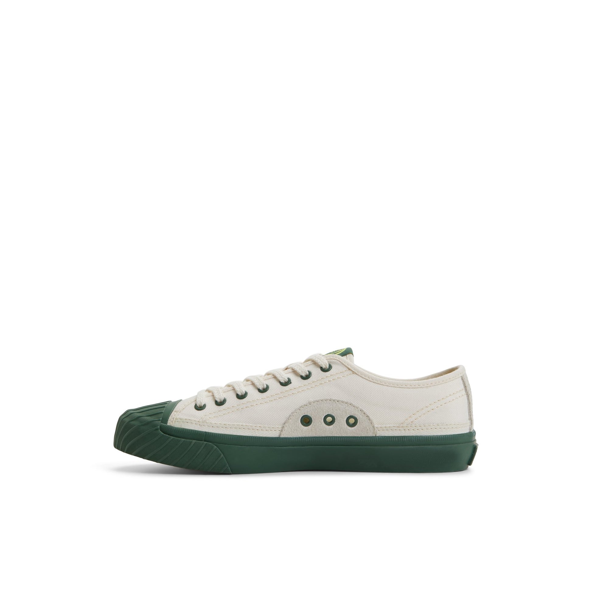 Three-quarter angle of White Racquet Oxford Sneaker Tennis Sneakers's back side