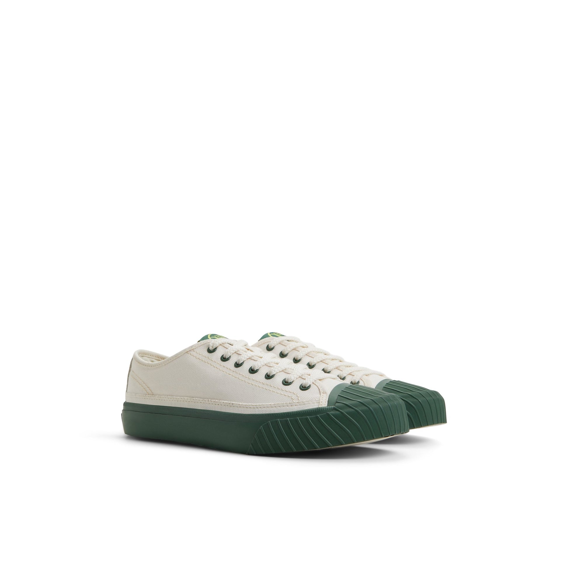 Side view of White Racquet Oxford Sneaker Tennis Sneakers