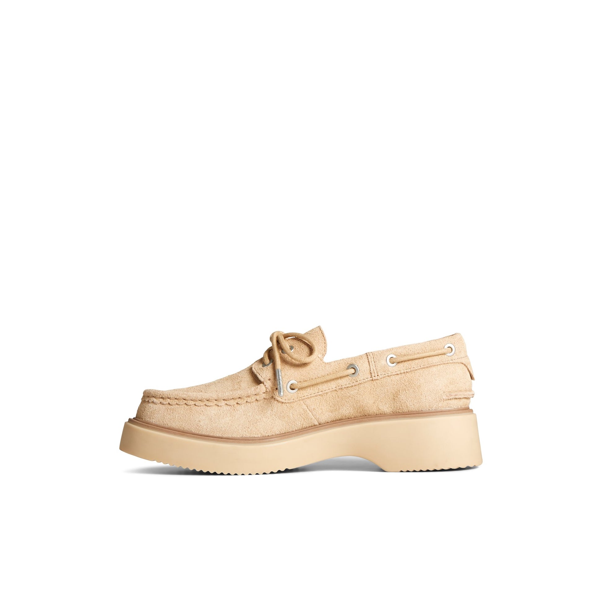 Side view of Bone Bayside Boat Shoe Boat Shoes