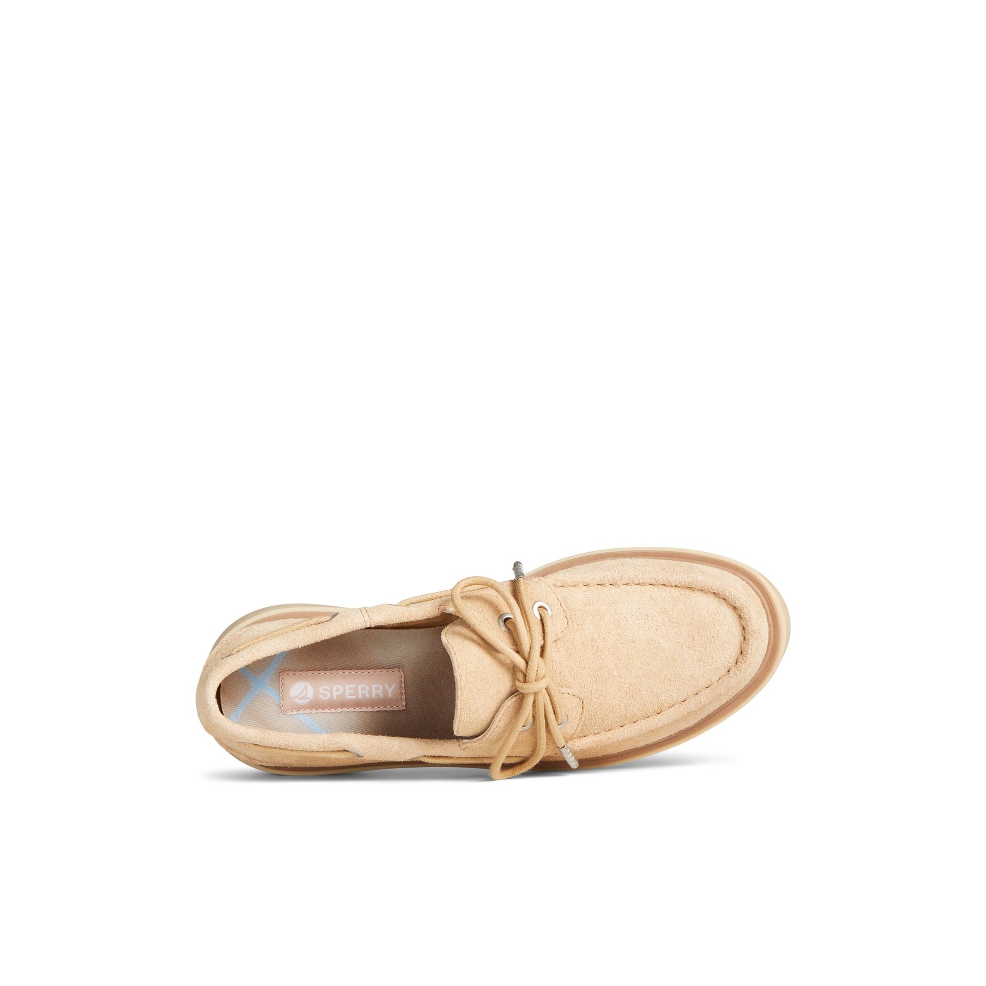 Top-down view of the Bone Bayside Boat Shoe Boat Shoes