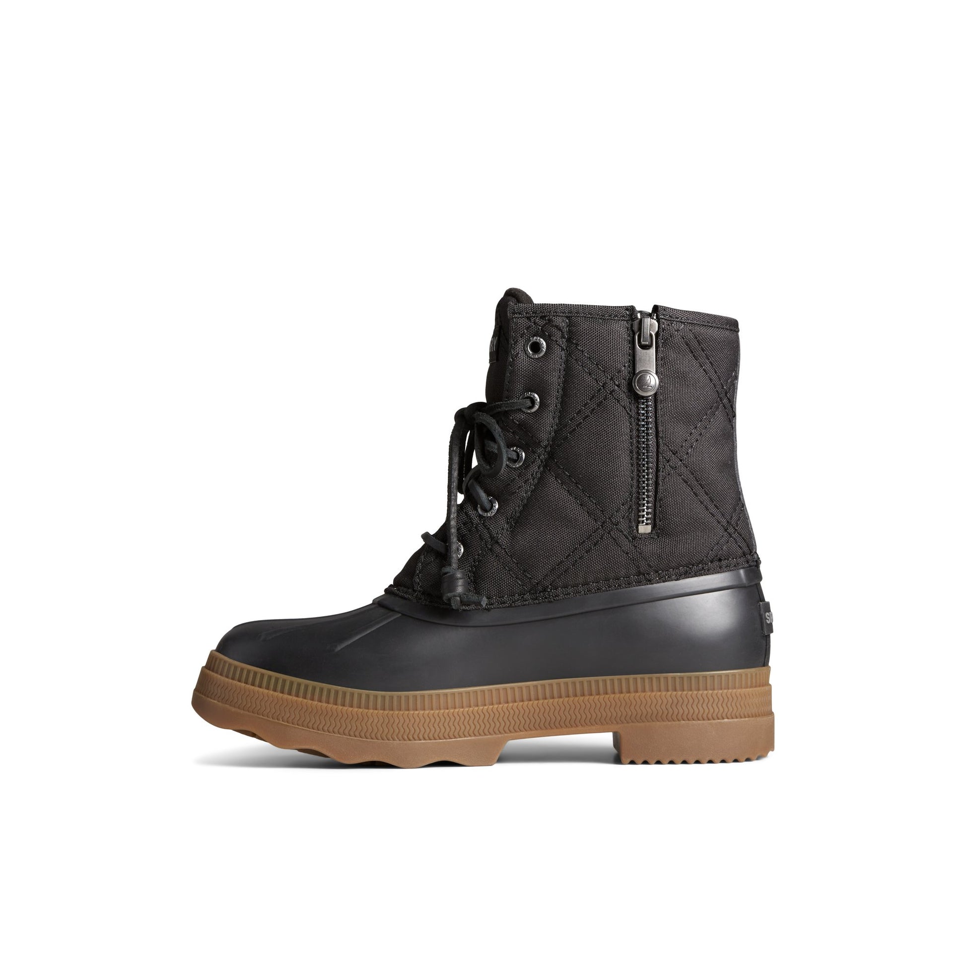 Side view of Black Saltwater™ 2.0 Textile Duck Boot Duck Boots