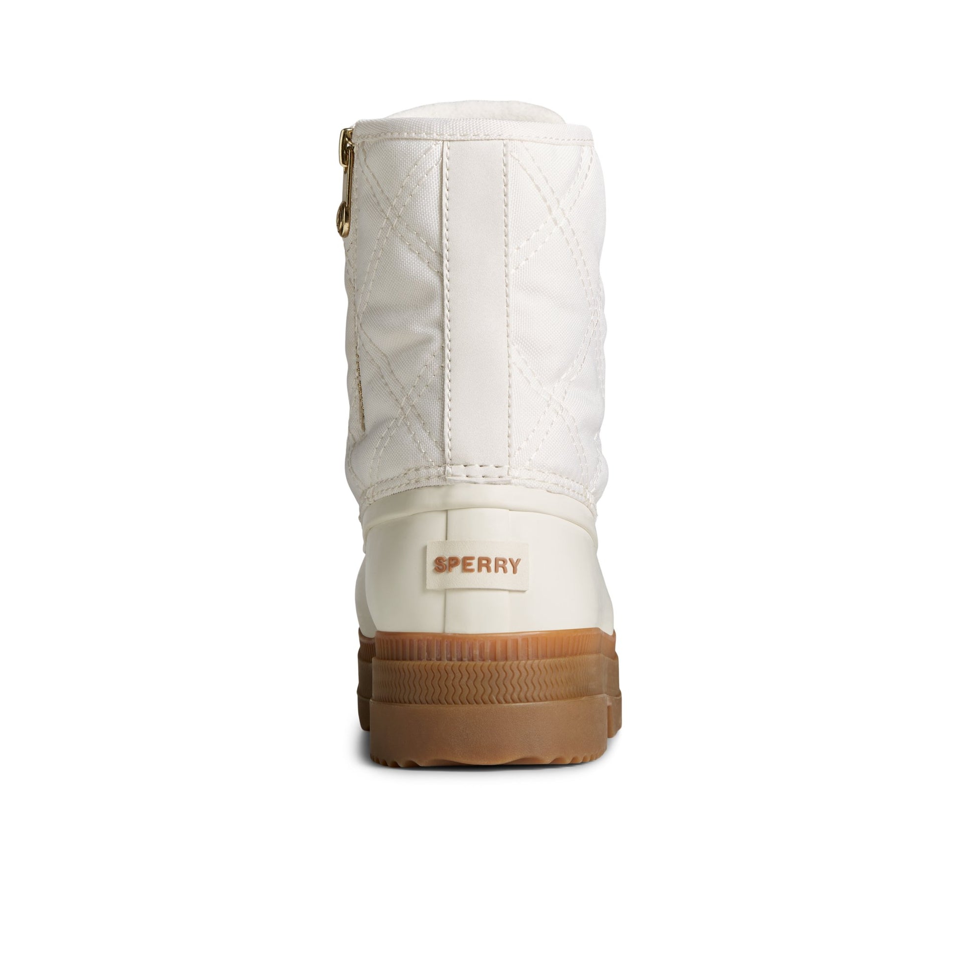 Close-up of the White Saltwater 2.0 Textile Duck Boot Duck Boots