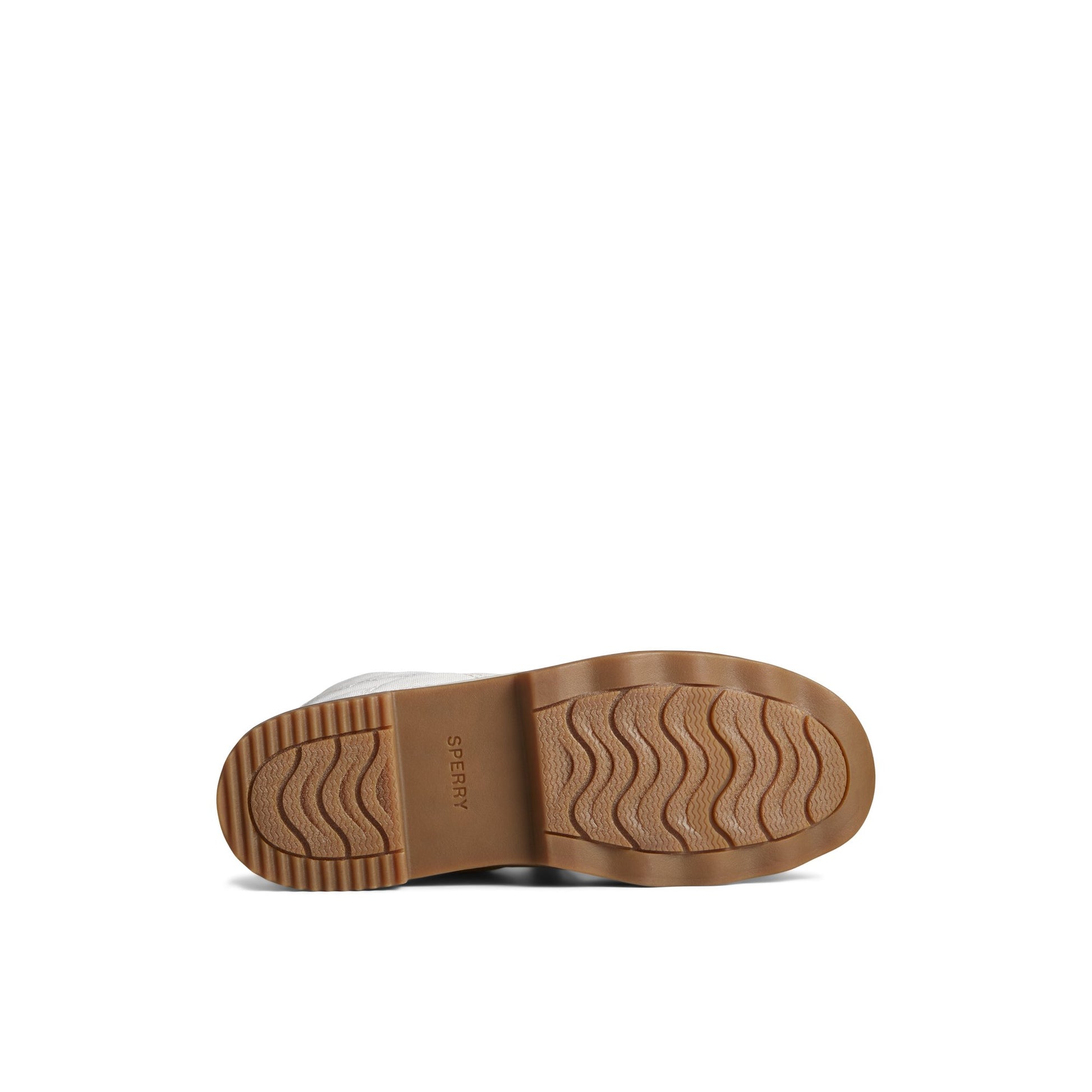 View of White Saltwater 2.0 Textile Duck Boot Duck Boots's sole
