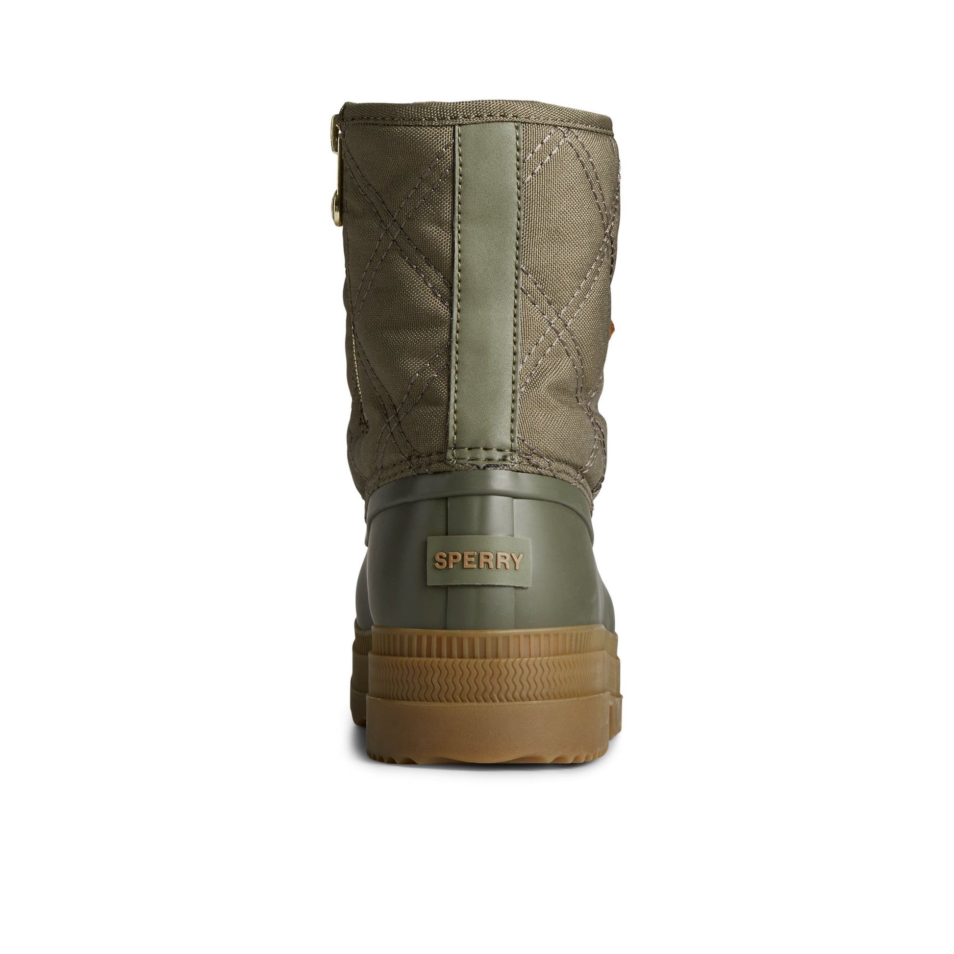 Close-up of the Medium Green Saltwater™ 2.0 Textile Duck Boot Duck Boots