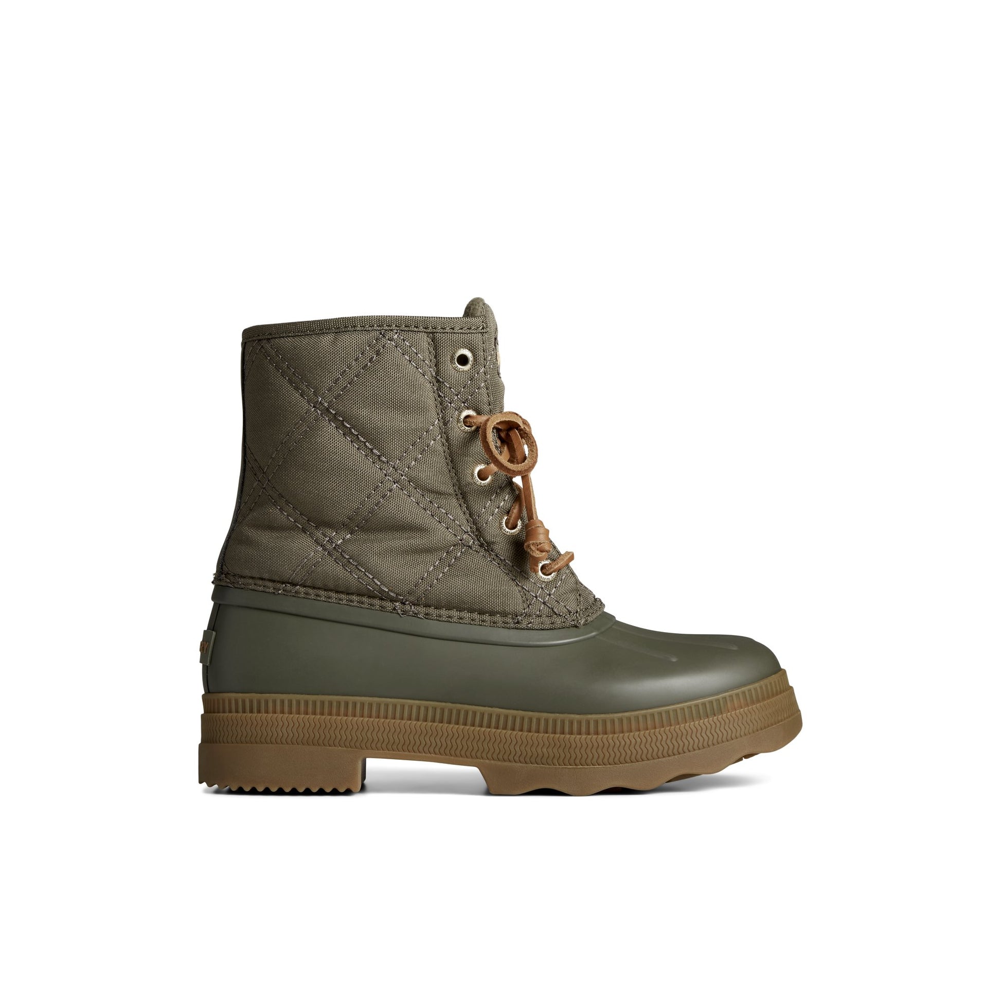 Main View of Medium Green Saltwater™ 2.0 Textile Duck Boot Duck Boots for Womens