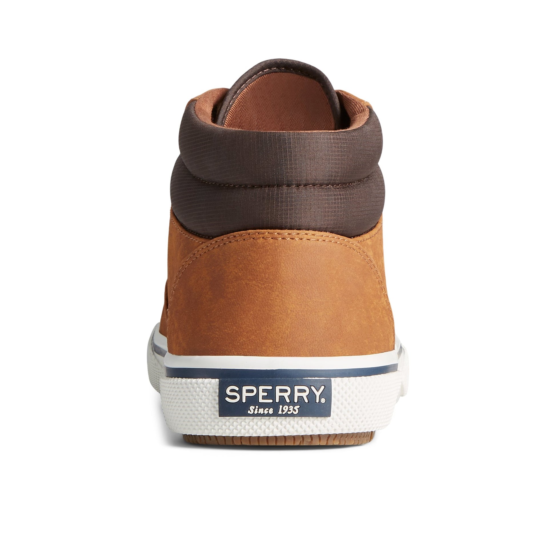 Close-up of the Medium Beige Halyard Storm Chukka High Top Sneakers