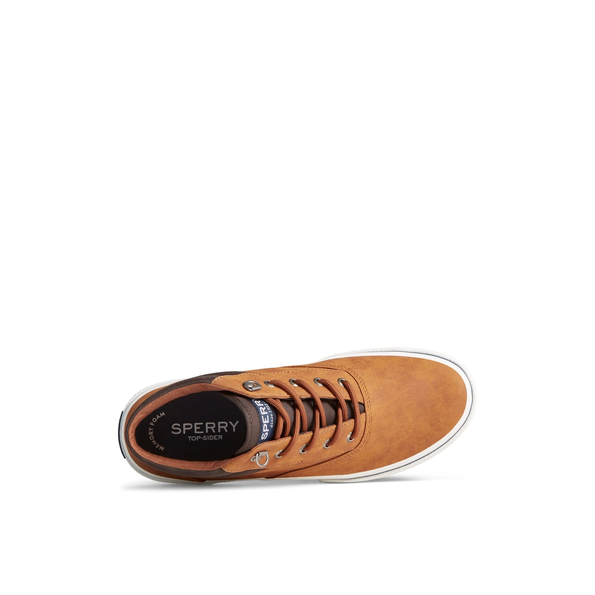 Top-down view of the Medium Beige Halyard Storm Chukka High Top Sneakers