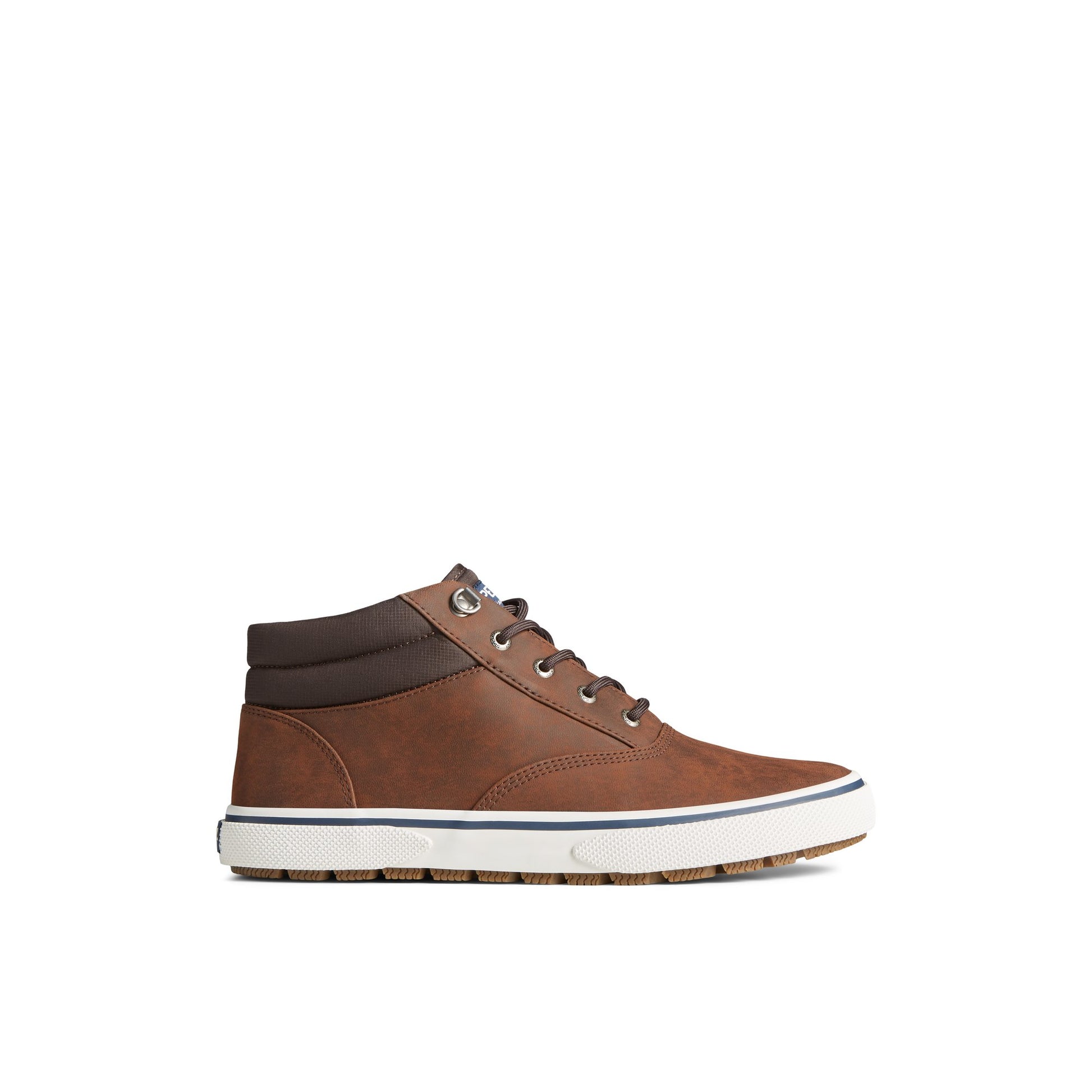 Main View of Brown Halyard Storm Chukka High Top Sneakers for Mens