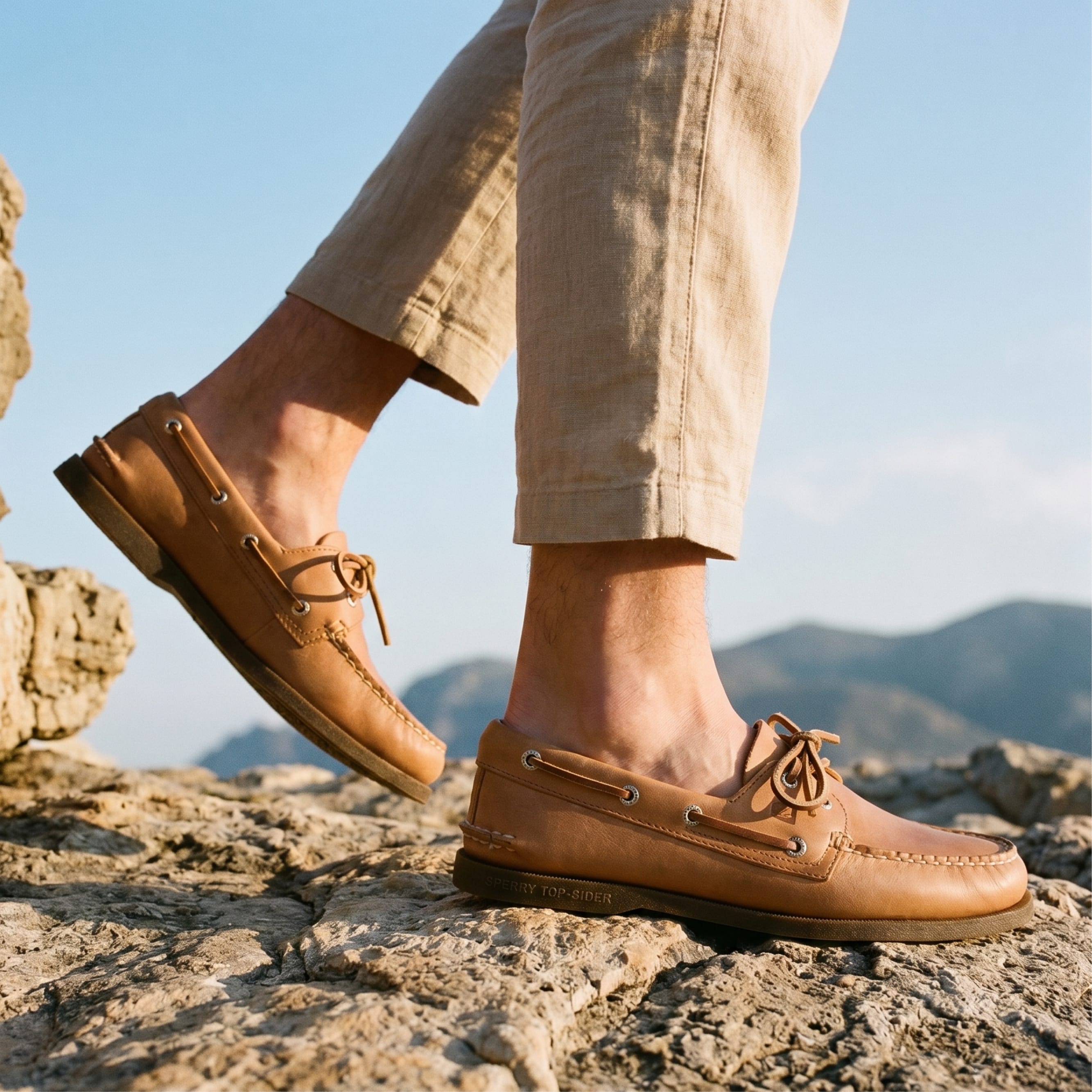 Authentic Original™ 2-Eye Boat Shoe Royal brown | Sperry