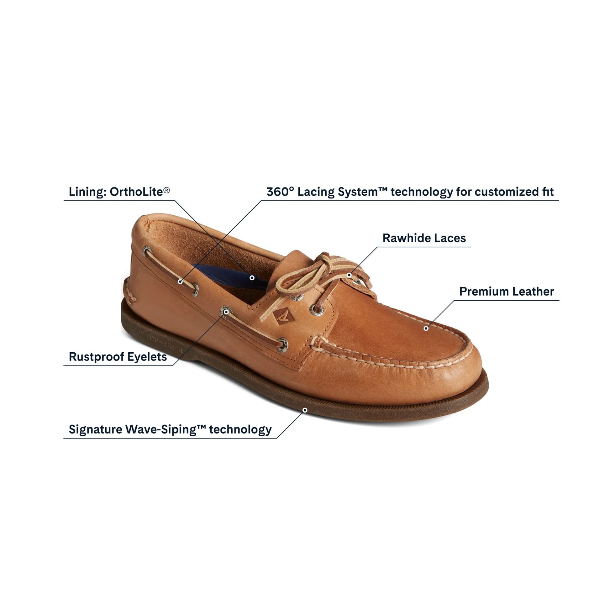 Product media for Authentic Original™ 2-Eye Boat Shoe