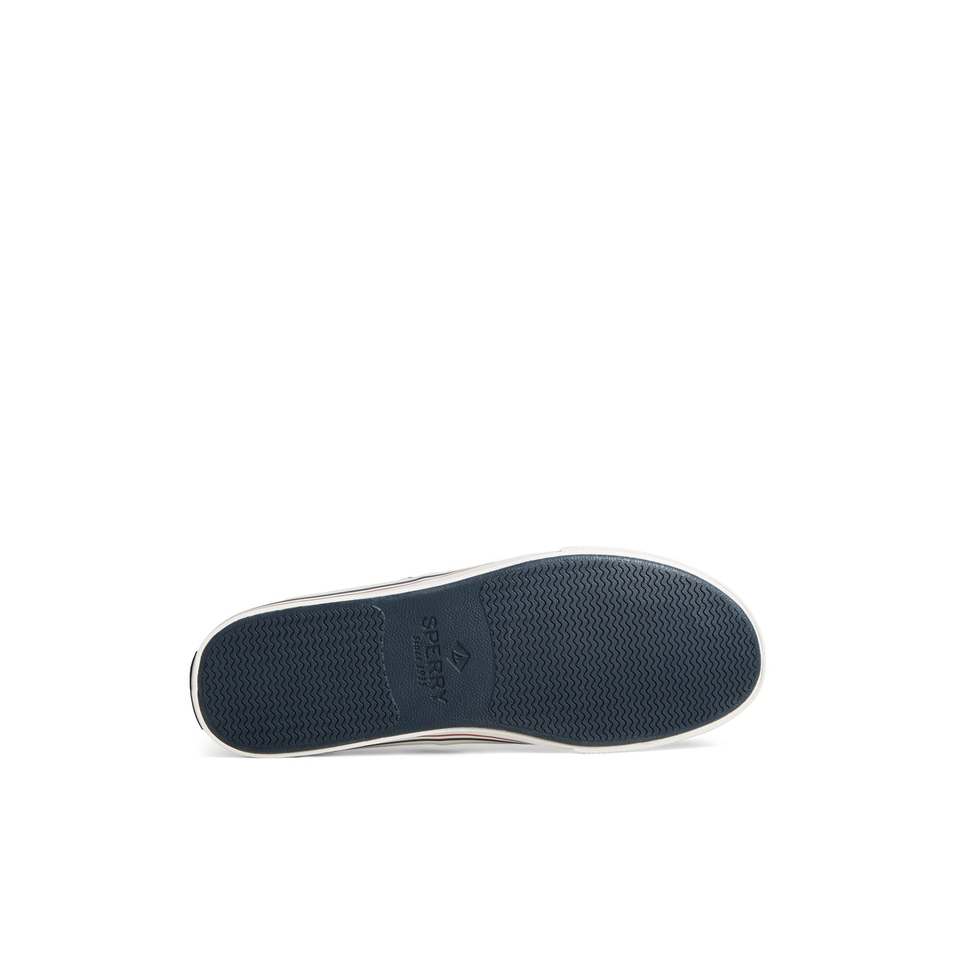 View of Navy Bahama II Nautical Sneaker Boat Shoe's sole