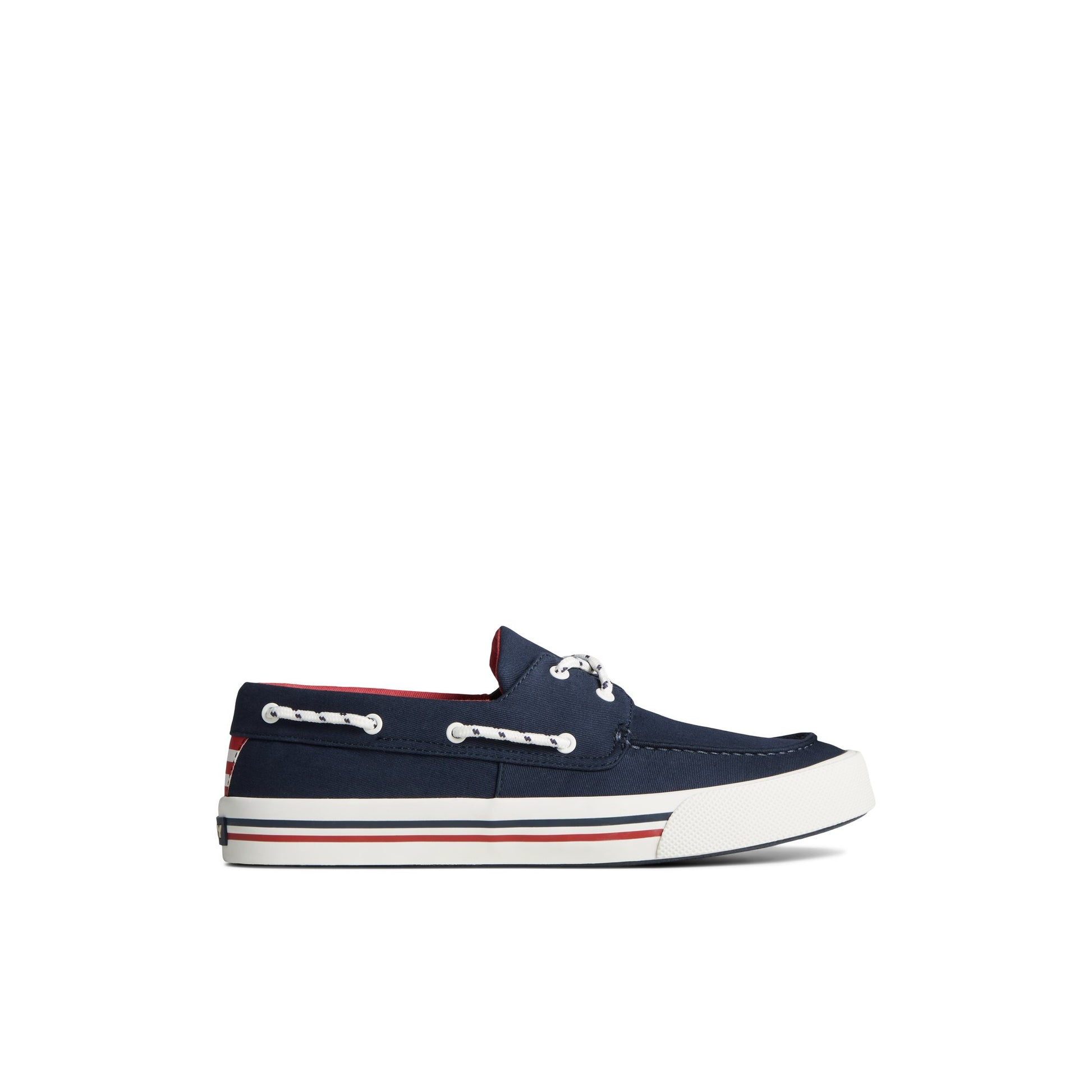 Main View of Navy Bahama II Nautical Sneaker Boat Shoe for Unisex
