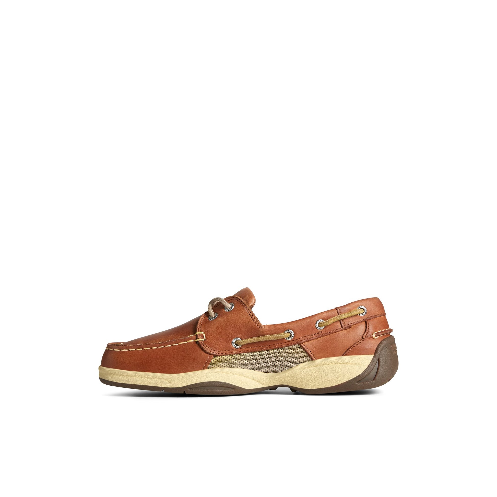 Side view of Cognac Intrepid 2-Eye Boat Shoe Boat Shoe Sneaker