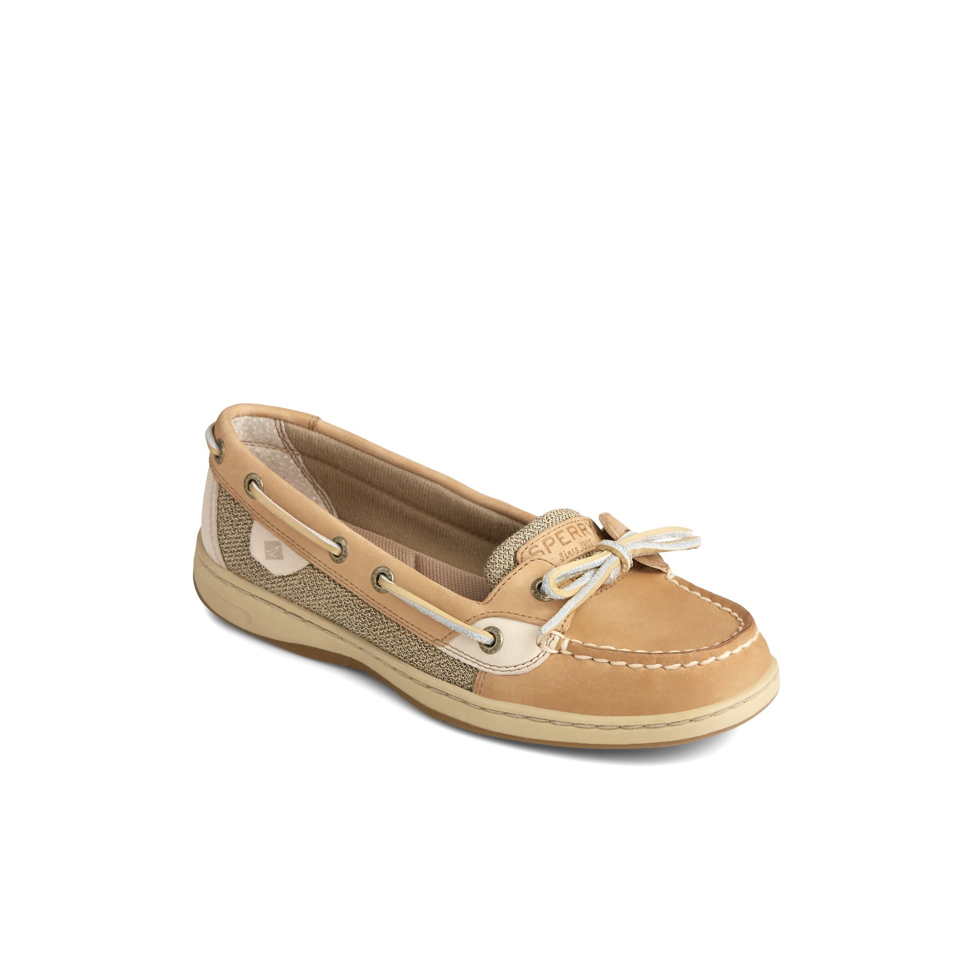 Three-quarter angle of White/white Angelfish Boat Shoe Boat Shoes's front side