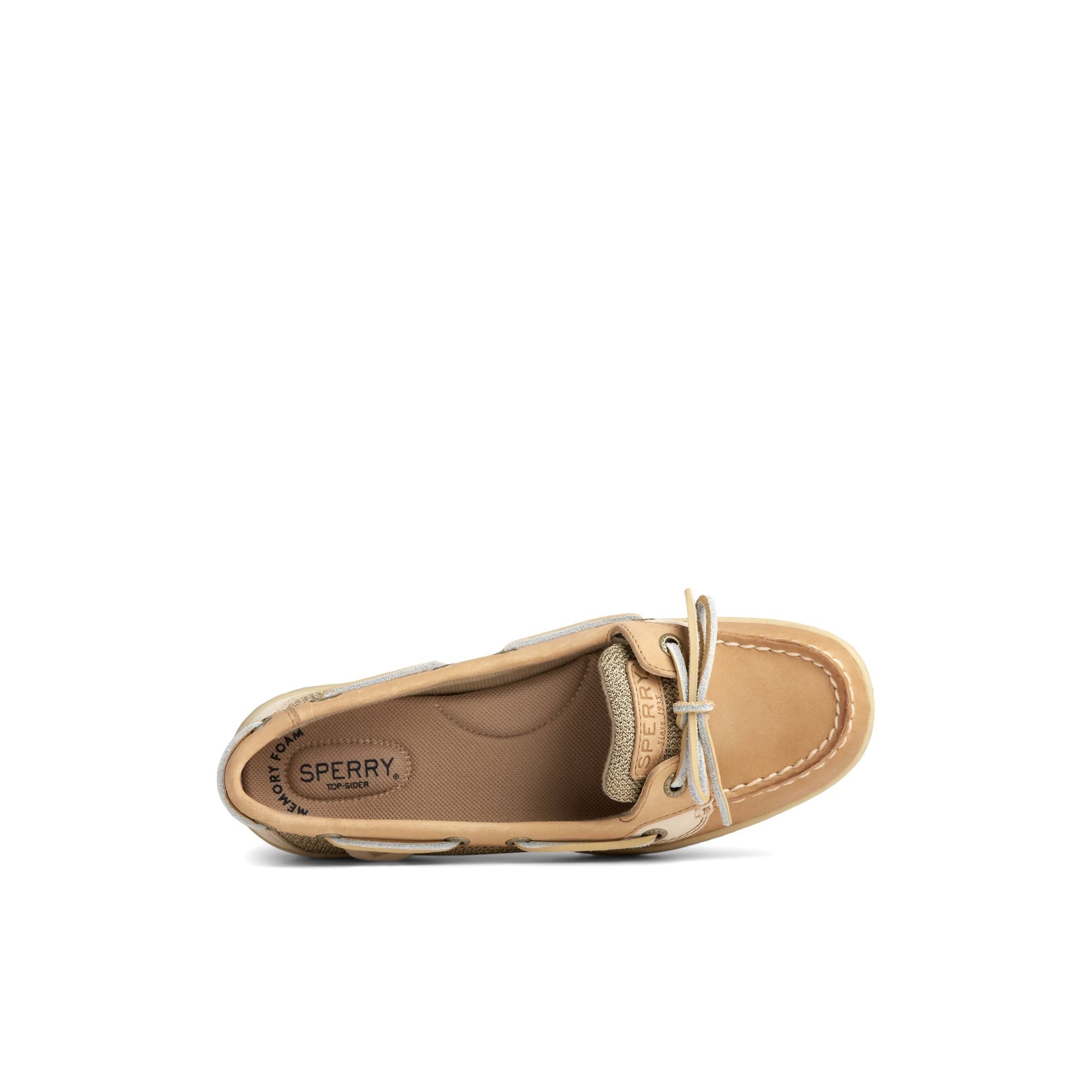 Top-down view of the White/white Angelfish Boat Shoe Boat Shoes