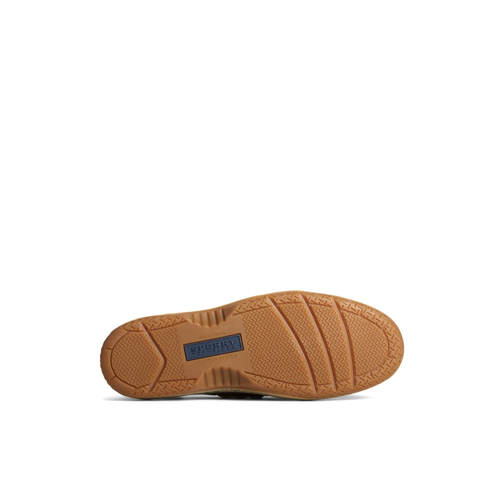 View of Navy Billfish™ 3-Eye Boat Shoe Boat Shoes's sole