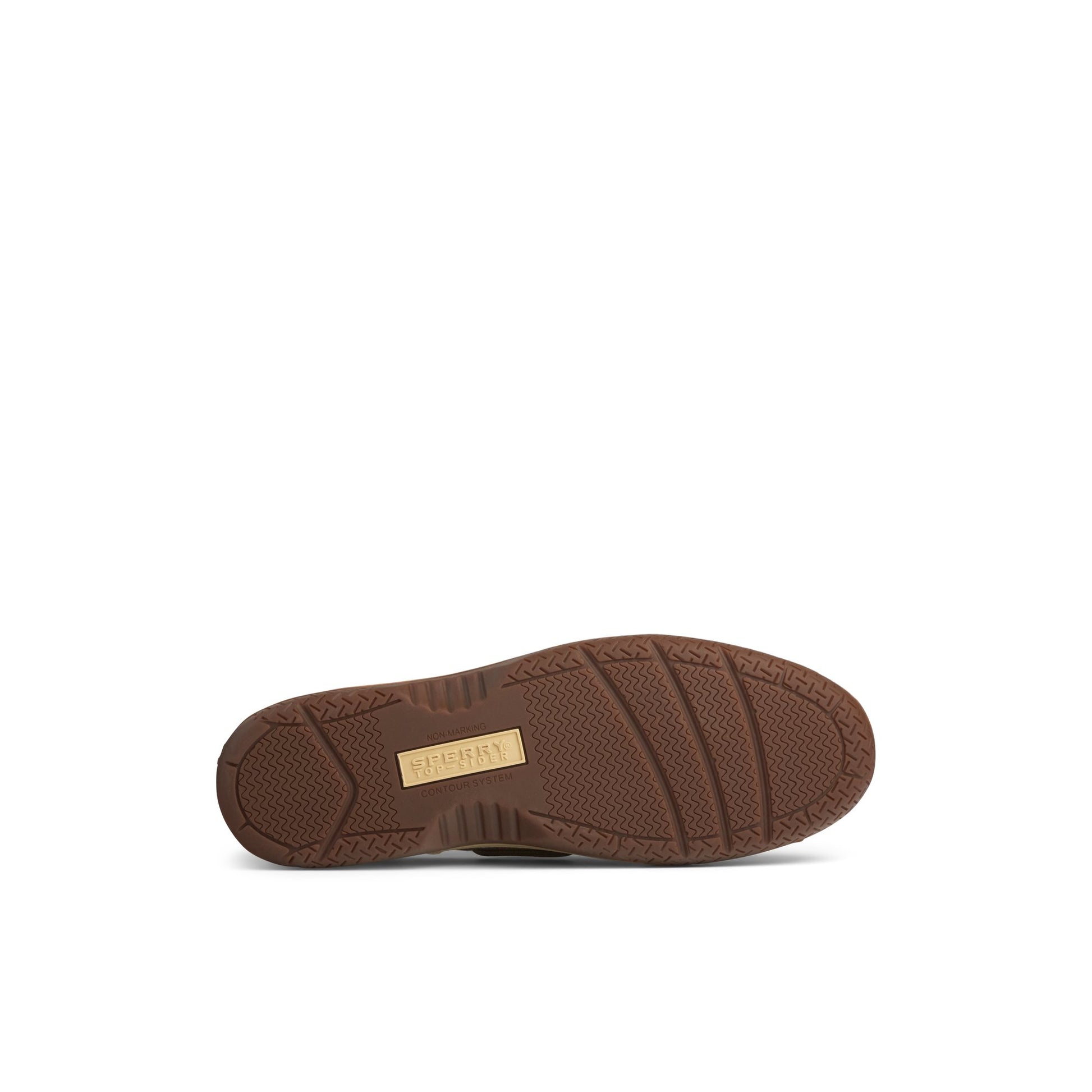 View of Light Brown Billfish™ 3-Eye Boat Shoe Boat Shoes's sole
