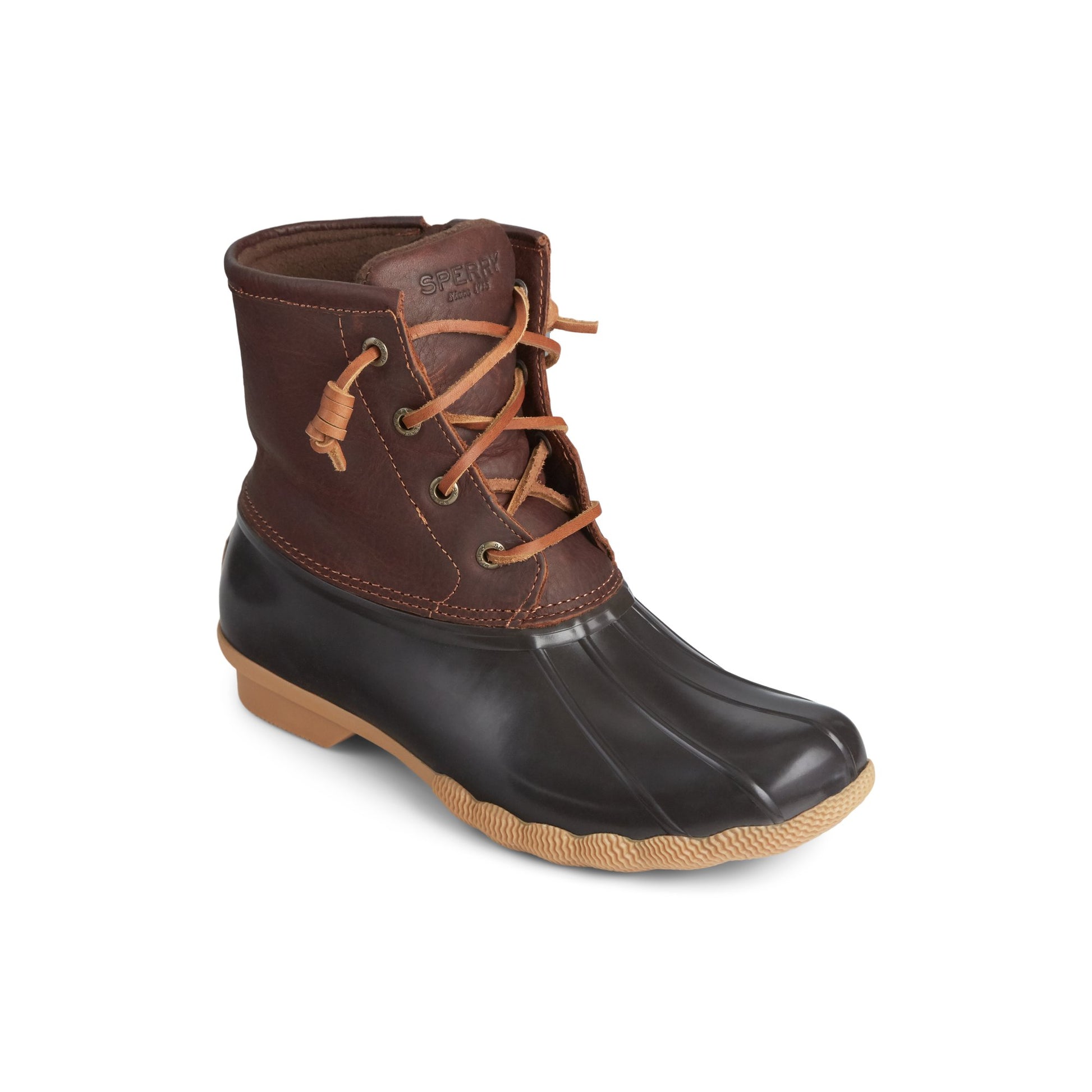Three-quarter angle of Tan Saltwater™ Duck Boot Duck Boots's front side