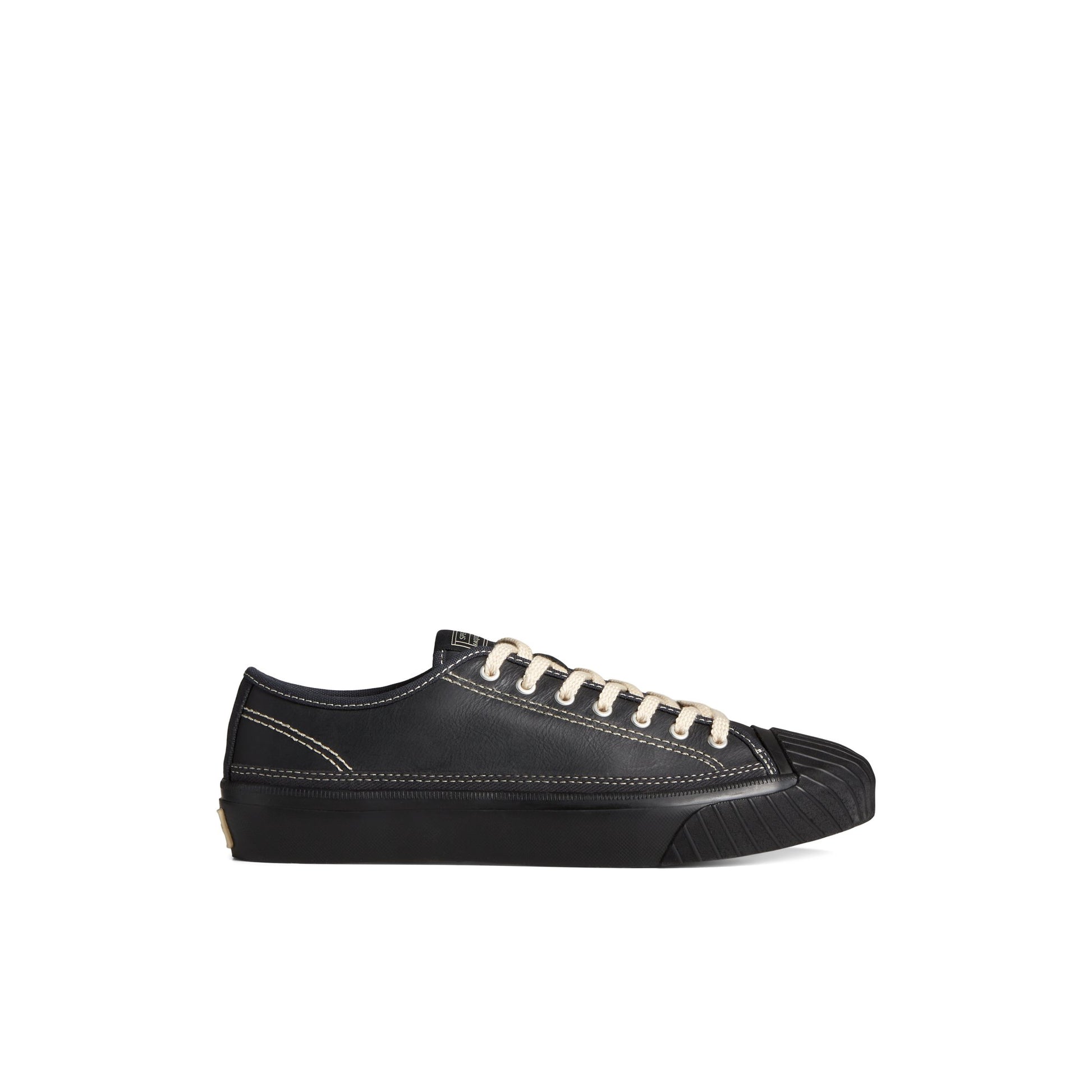 Main View of Black Racquet Oxford Tennis Sneakers for Mens