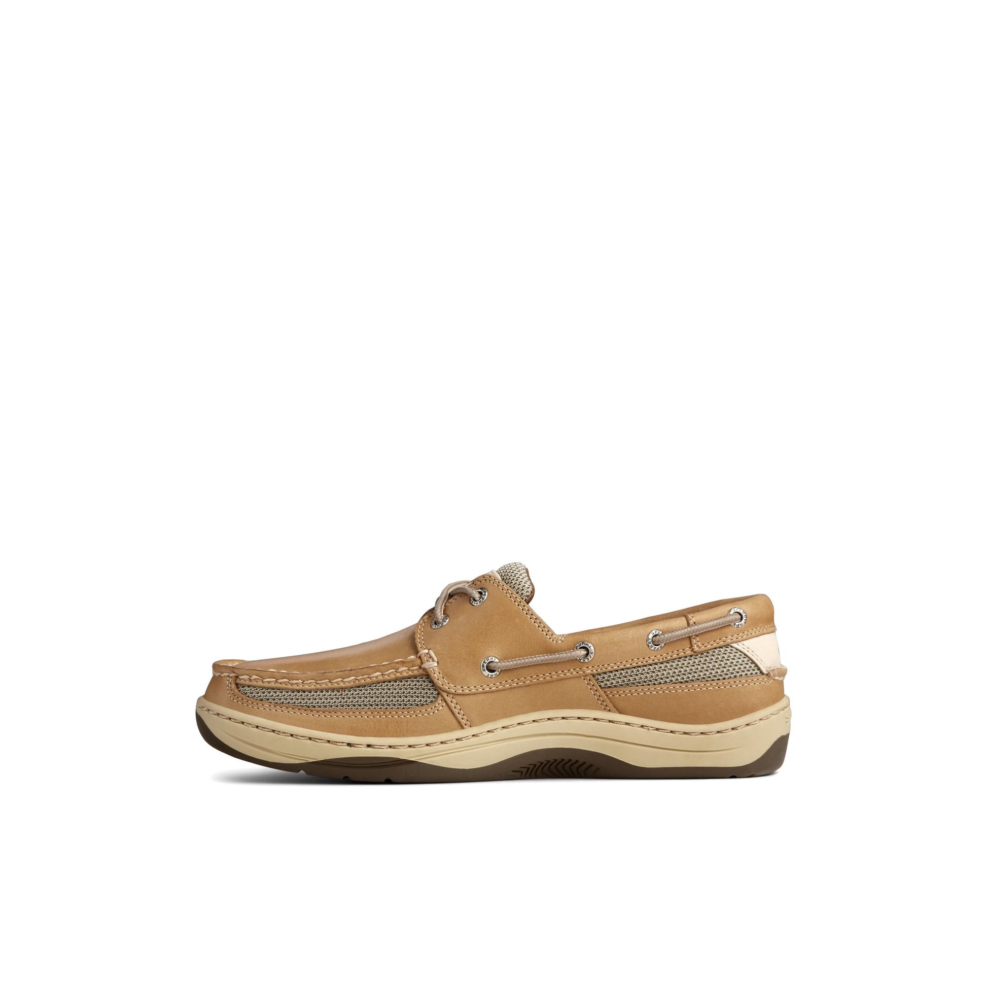 Side view of Light Brown Tarpon 2 Eye Boat Shoe Boat Shoes