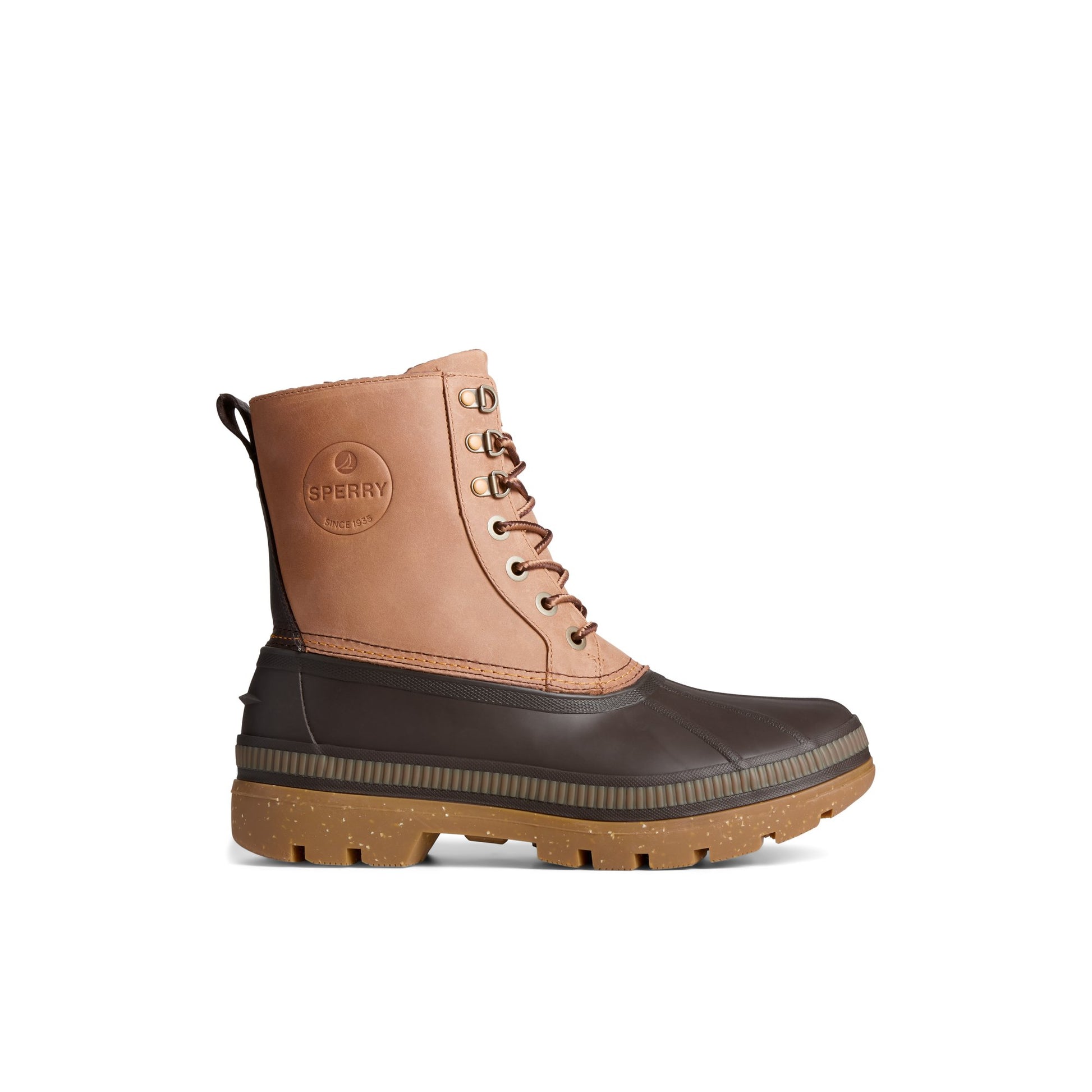 Main View of Medium Beige Ice Bay Thinsulate™ Tall Duck Boot Duck Boots for Mens