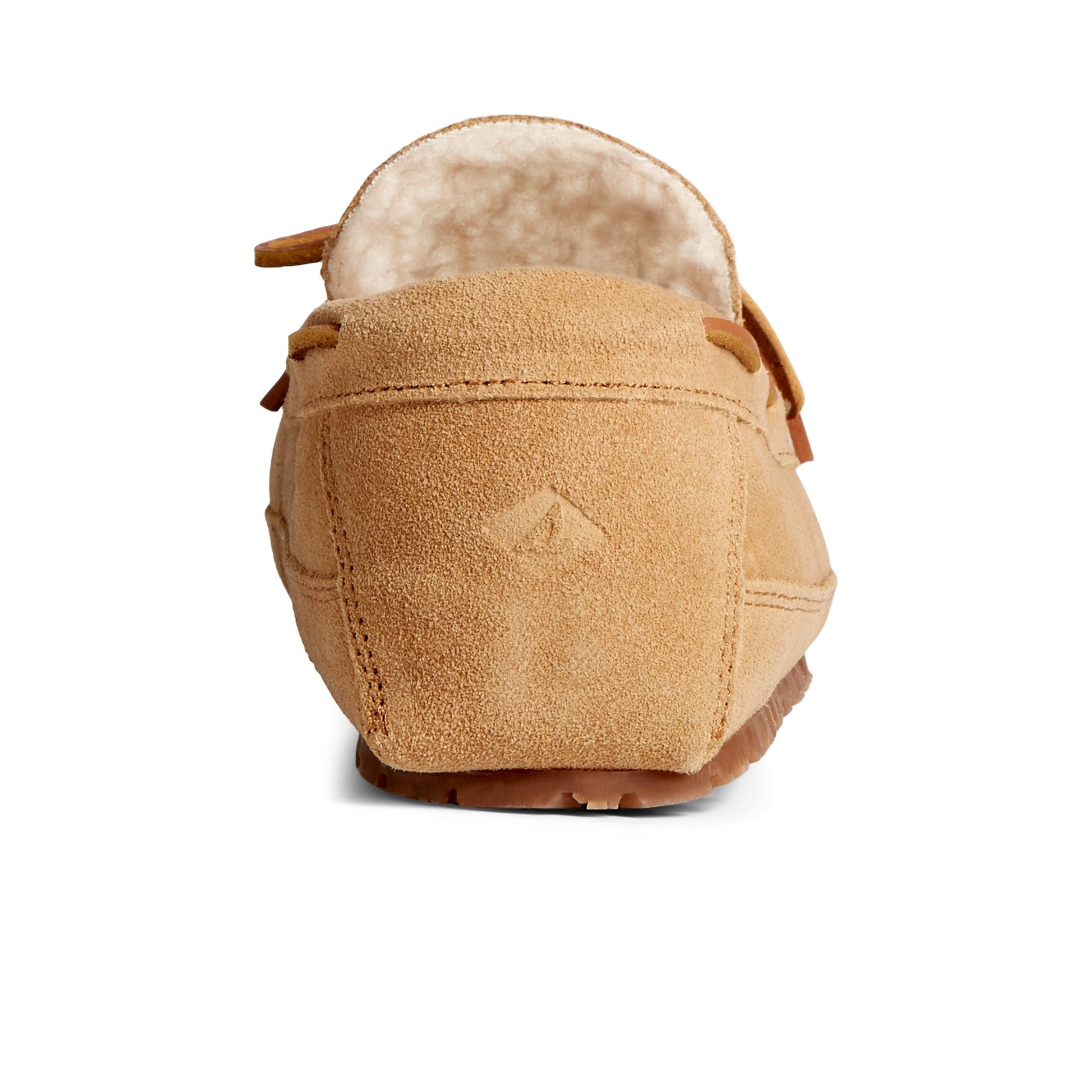 Close-up of the Light Brown Brandon 1-Eye Moccasin Slipper Moccasin Slipper