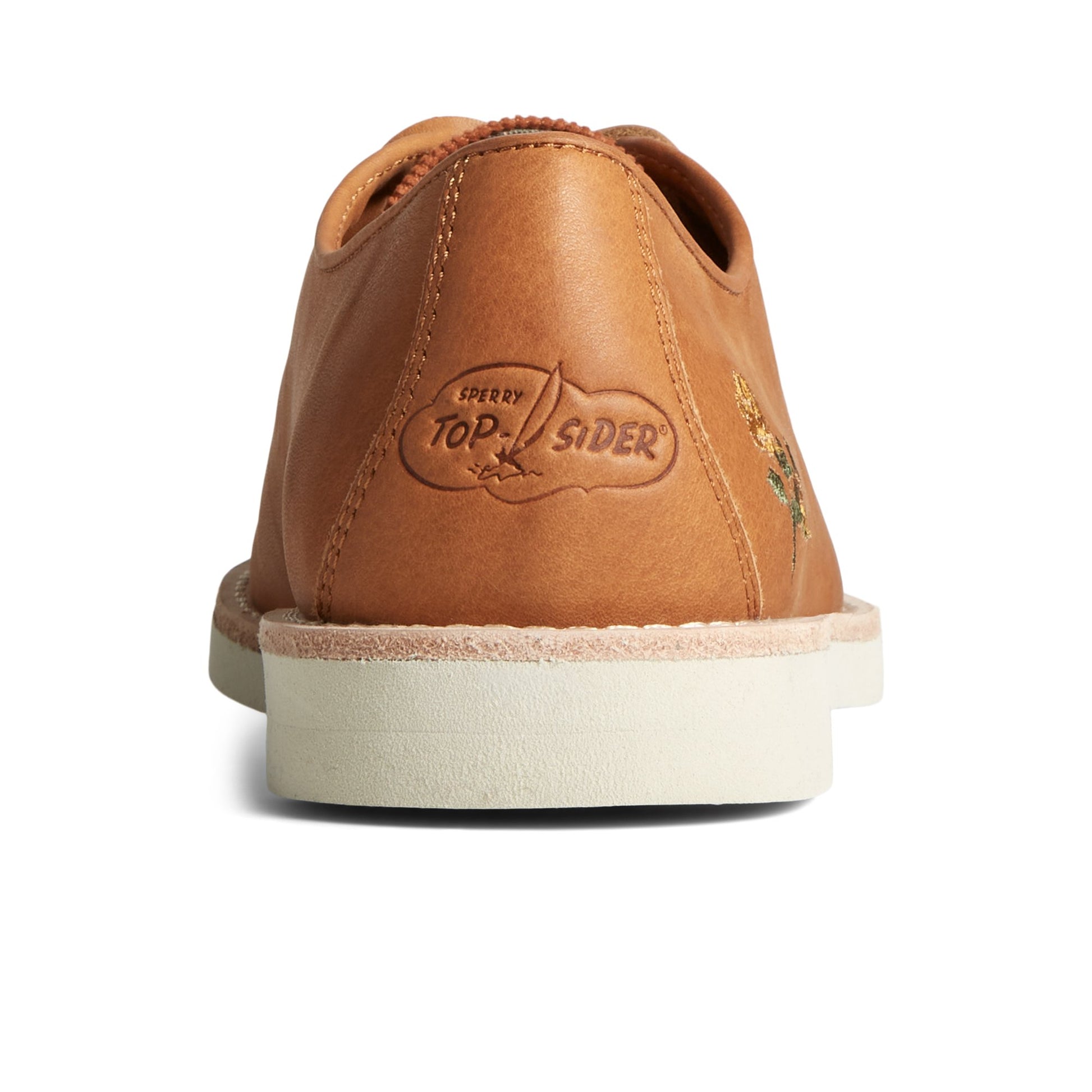 Close-up of the Medium Beige Corduroy Captain's Oxford