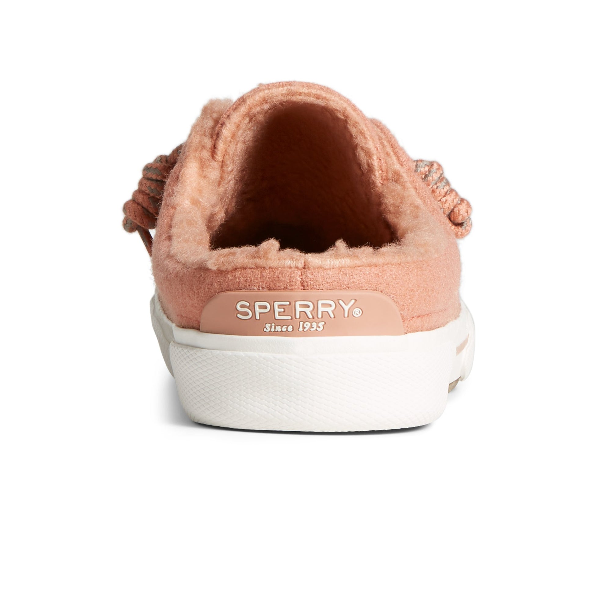 Close-up of the Dark Pink Pier Wave Platform Slip On Sneaker Sneaker Mule