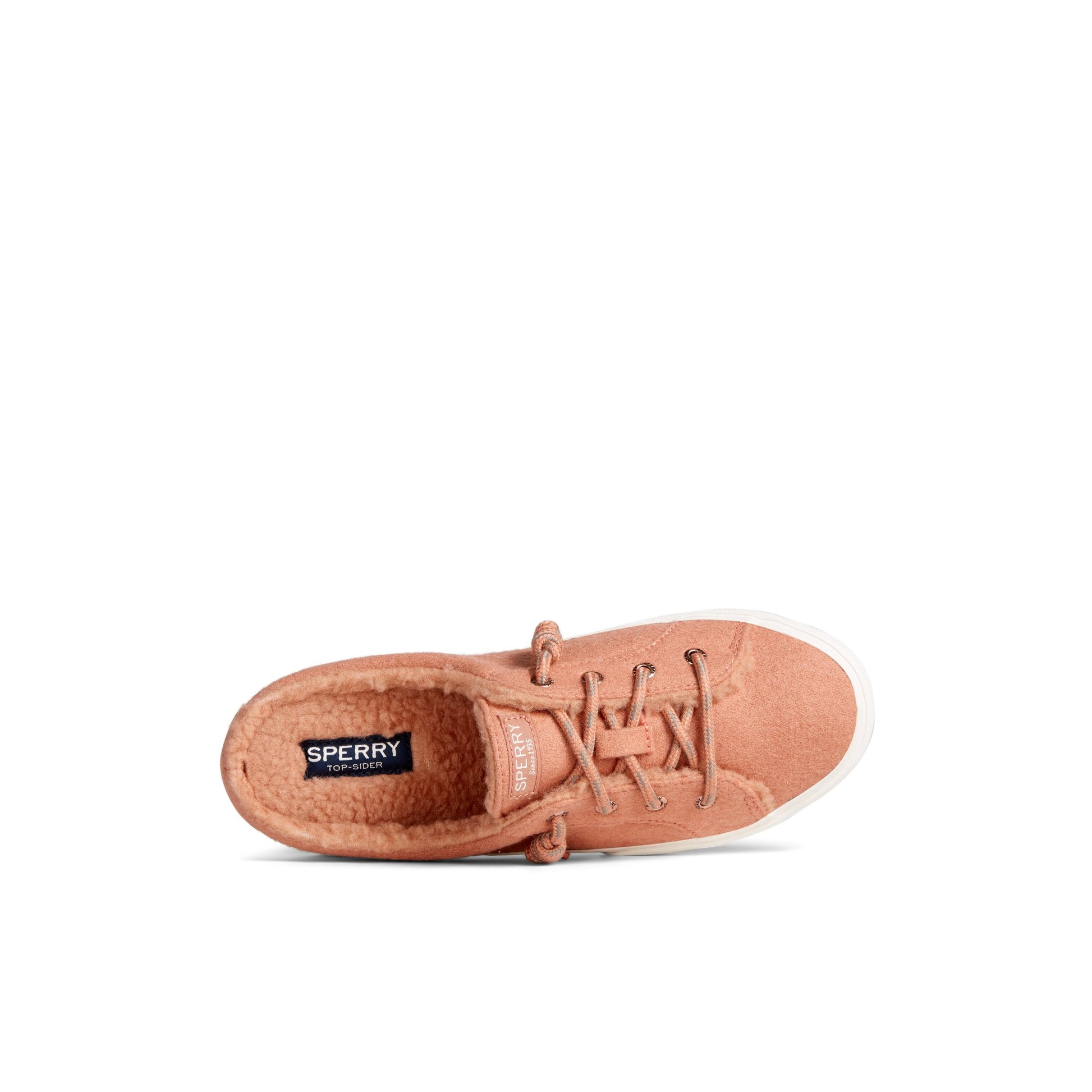 Top-down view of the Dark Pink Pier Wave Platform Slip On Sneaker Sneaker Mule