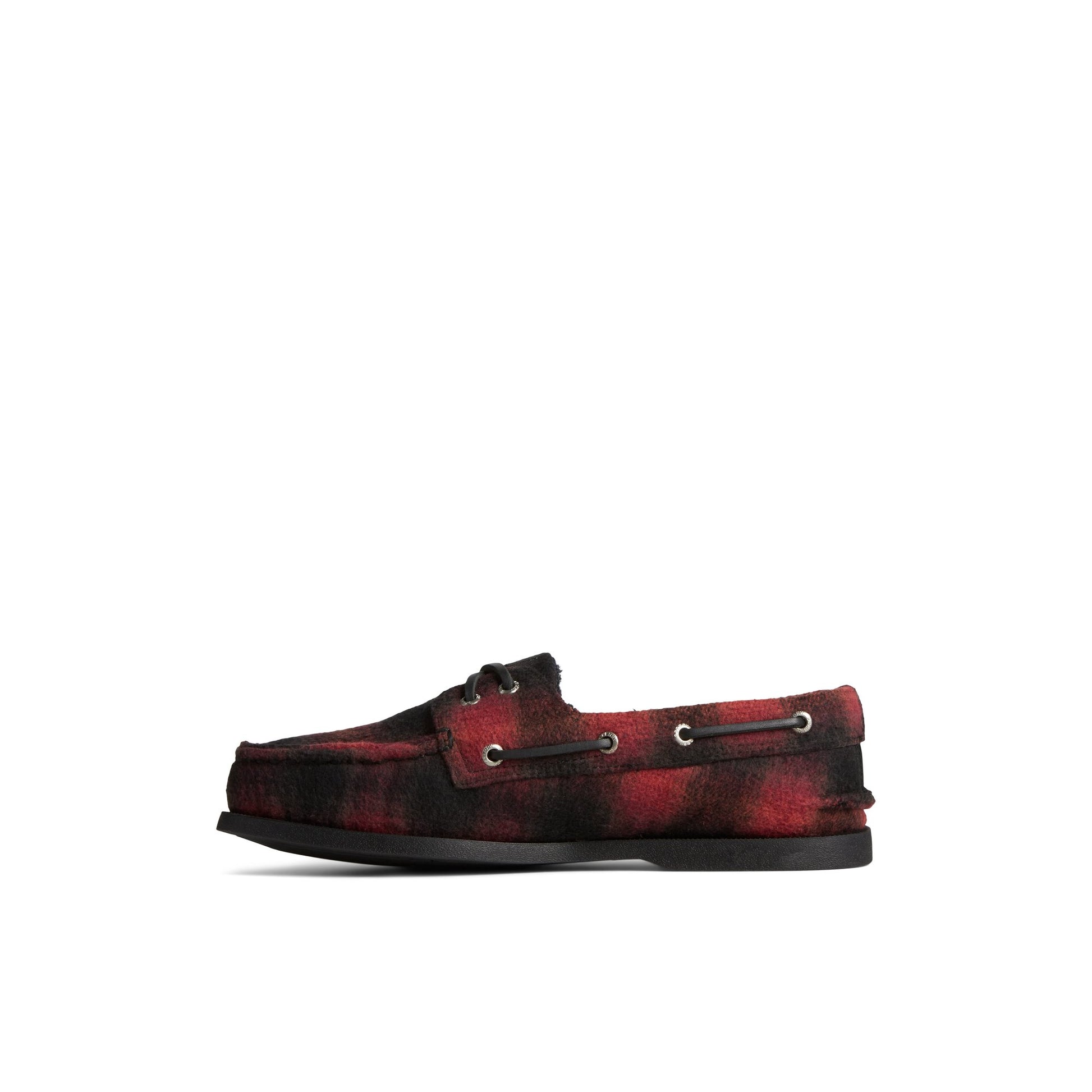 Side view of Red SeaCycled™ Authentic Original™ Cozy Boat Shoe Boat Shoes