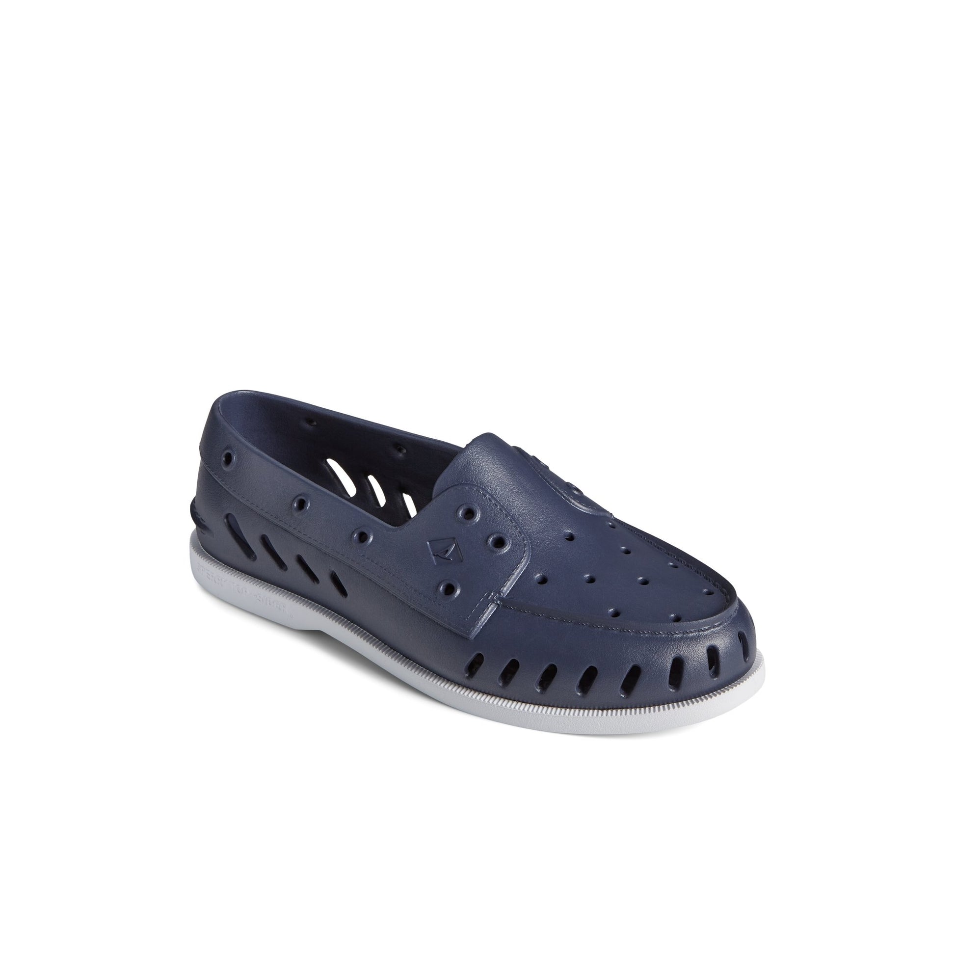 Three-quarter angle of Navy Authentic Original™ Float Boat Shoe Boat Shoes's front side