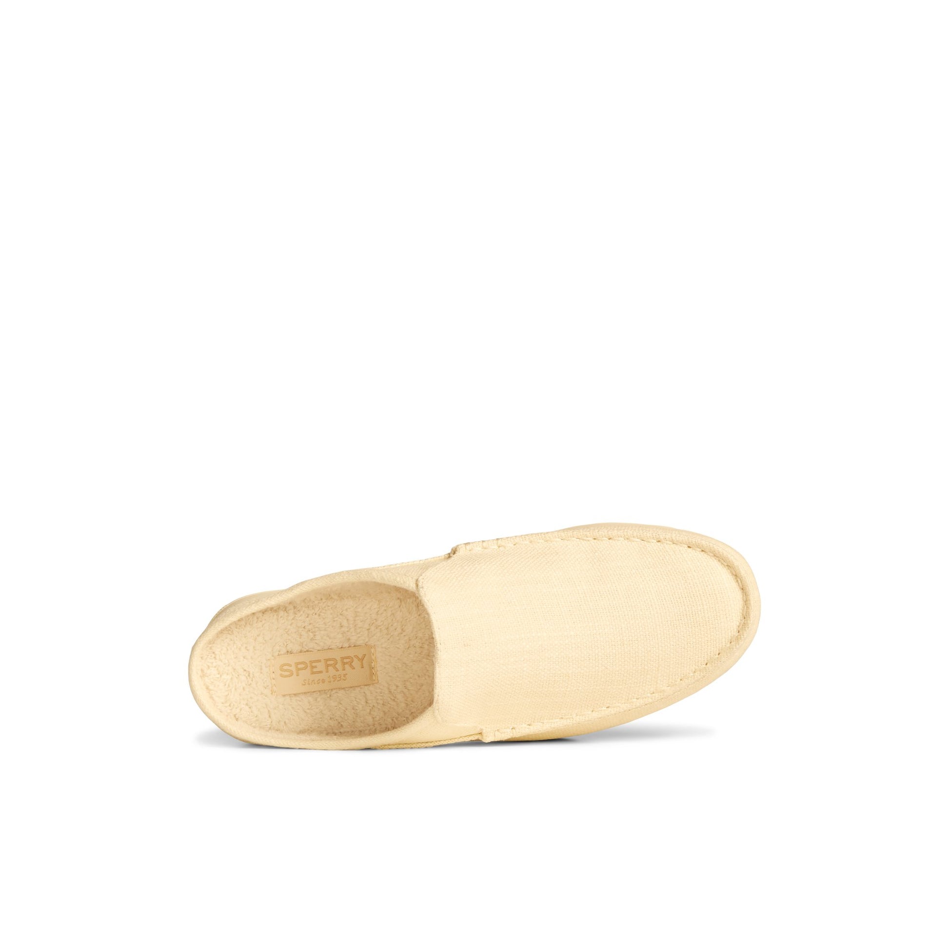 Top-down view of the Bone Moc-Sider Hemp Mule Mules