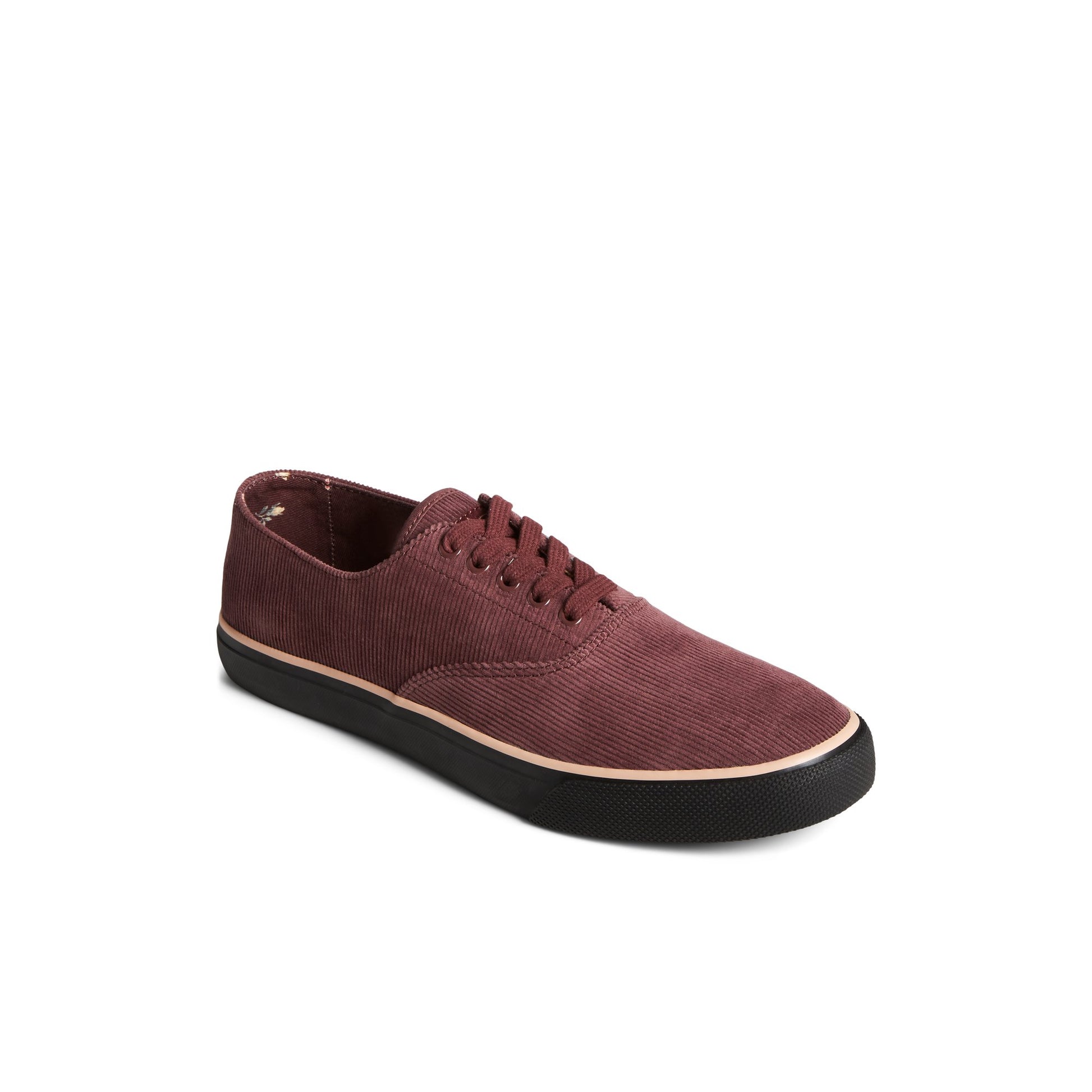 Three-quarter angle of Bordo Unisex CVO Corduroy Sneaker Vulcanized Sneaker's front side