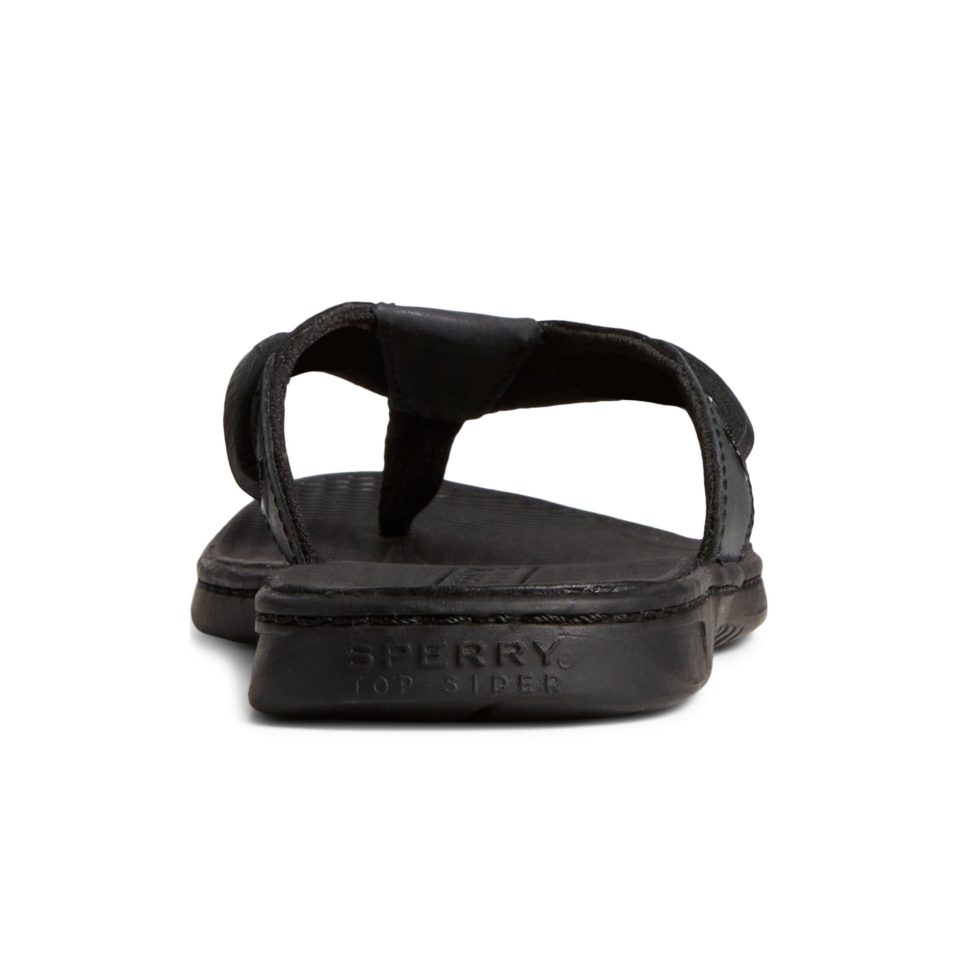 Close-up of the Black Seafish Sparkle Flip Flop Flip Flop Thong Sandals