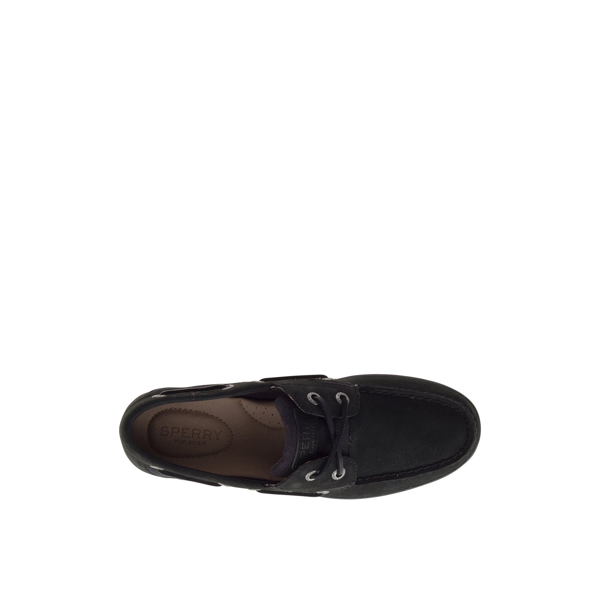 Top-down view of the Black Koifish Boat Shoe Boat Shoe