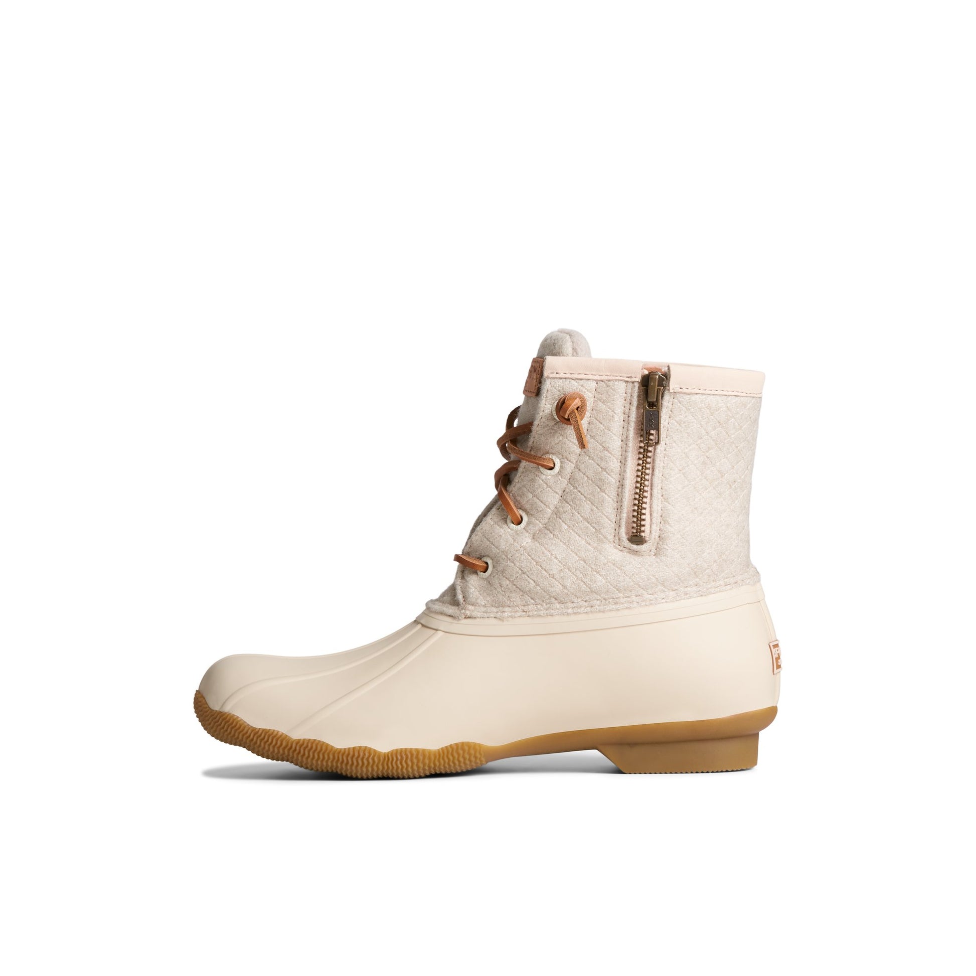 Side view of Bone Saltwater™ Wool Embossed Thinsulate™ Duck Boot Duck Boots