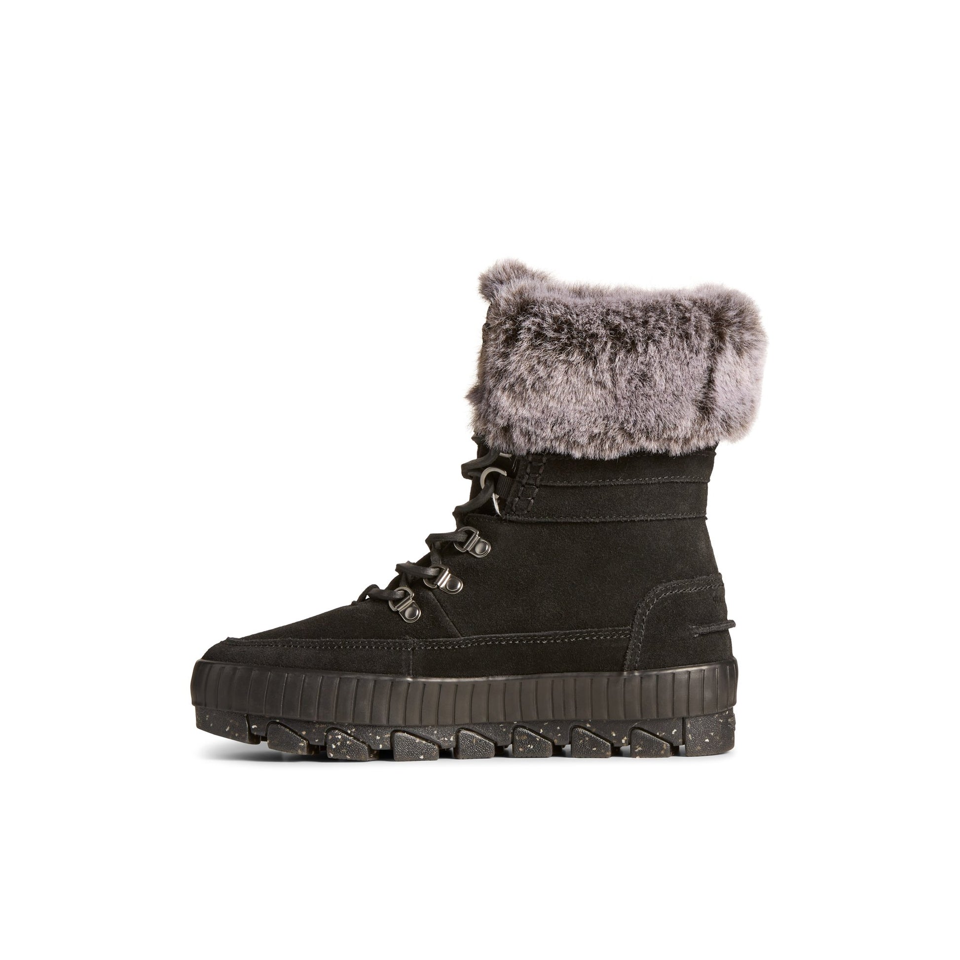 Side view of Black Torrent Lace Up Boot Fall/Winter Boots