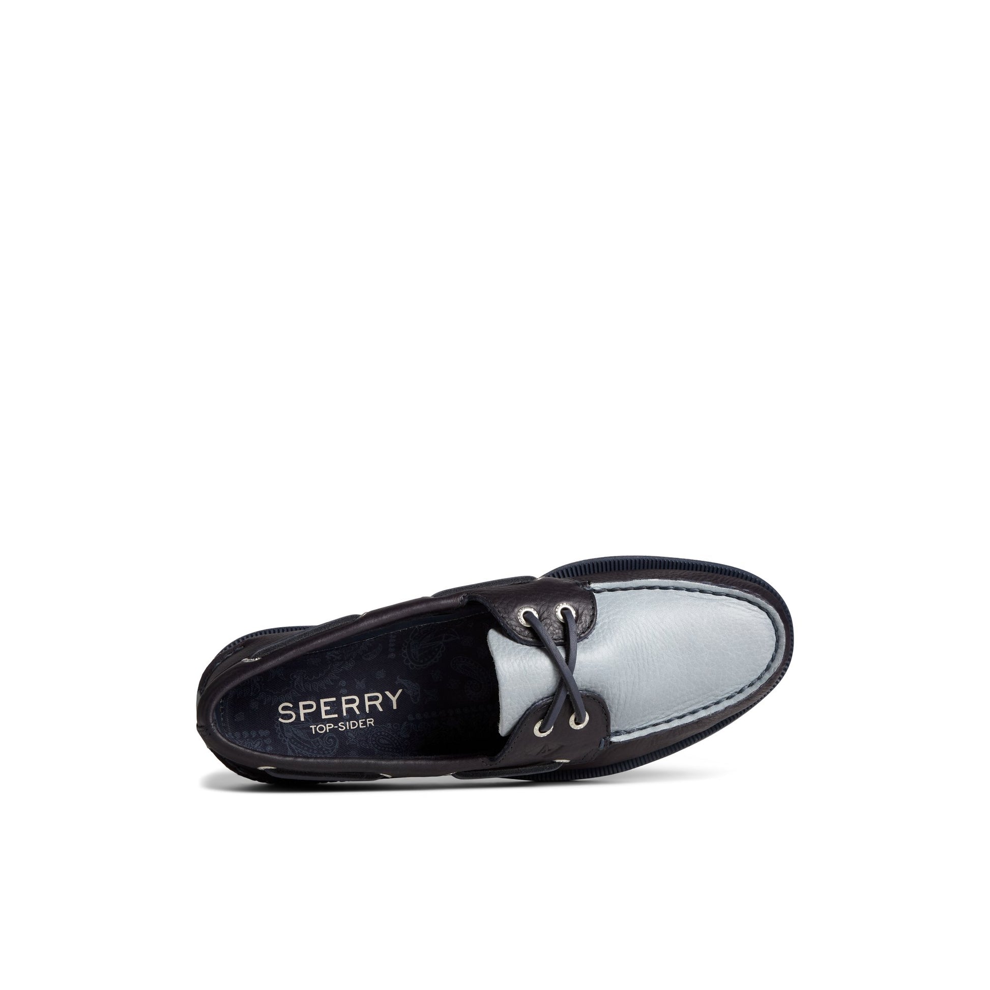 Top-down view of the Navy Authentic Original™ Tumbled Boat Shoe Boat Shoe