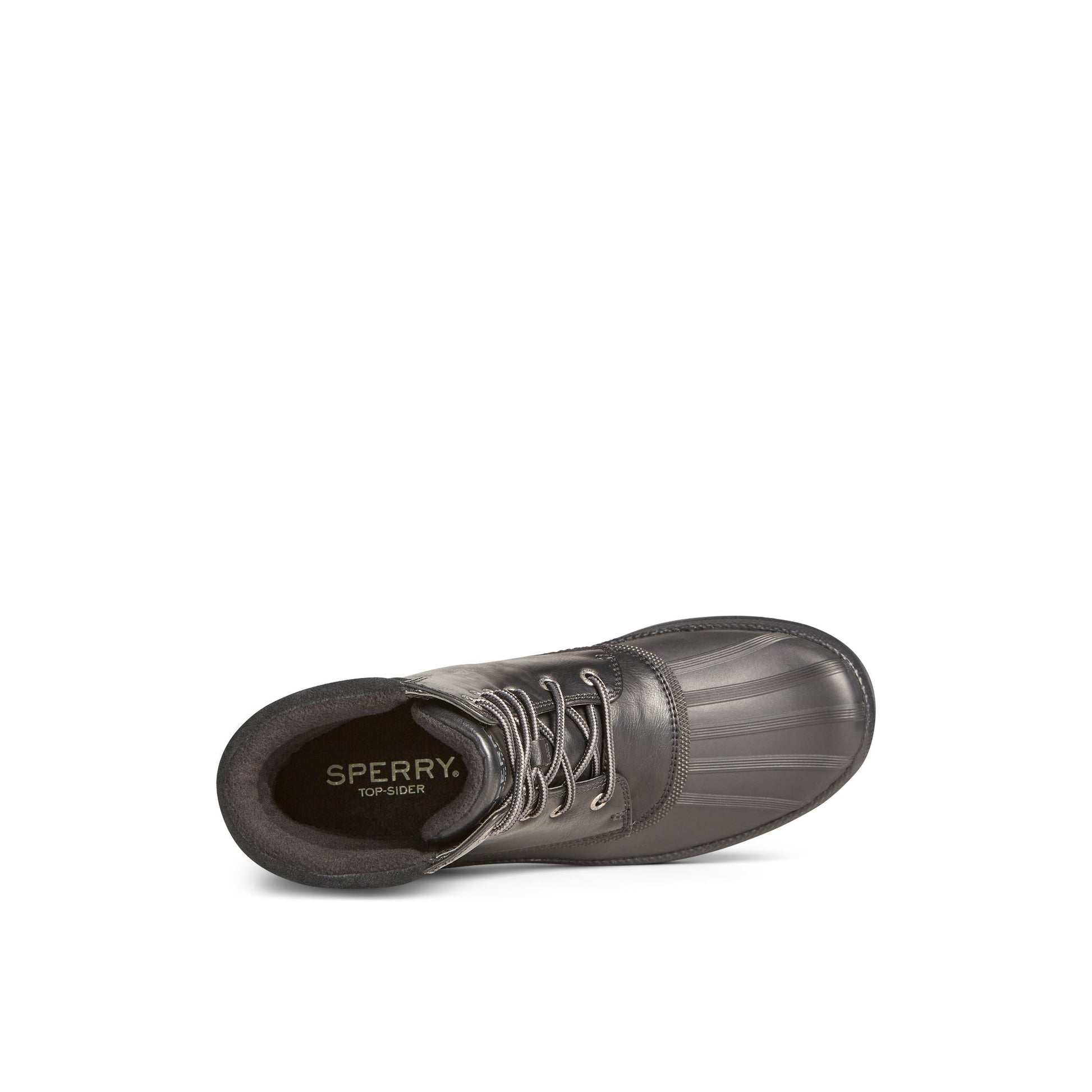 Top-down view of the Black Cold Bay Thinsulate™ Duck Boot Winter Duck Boots