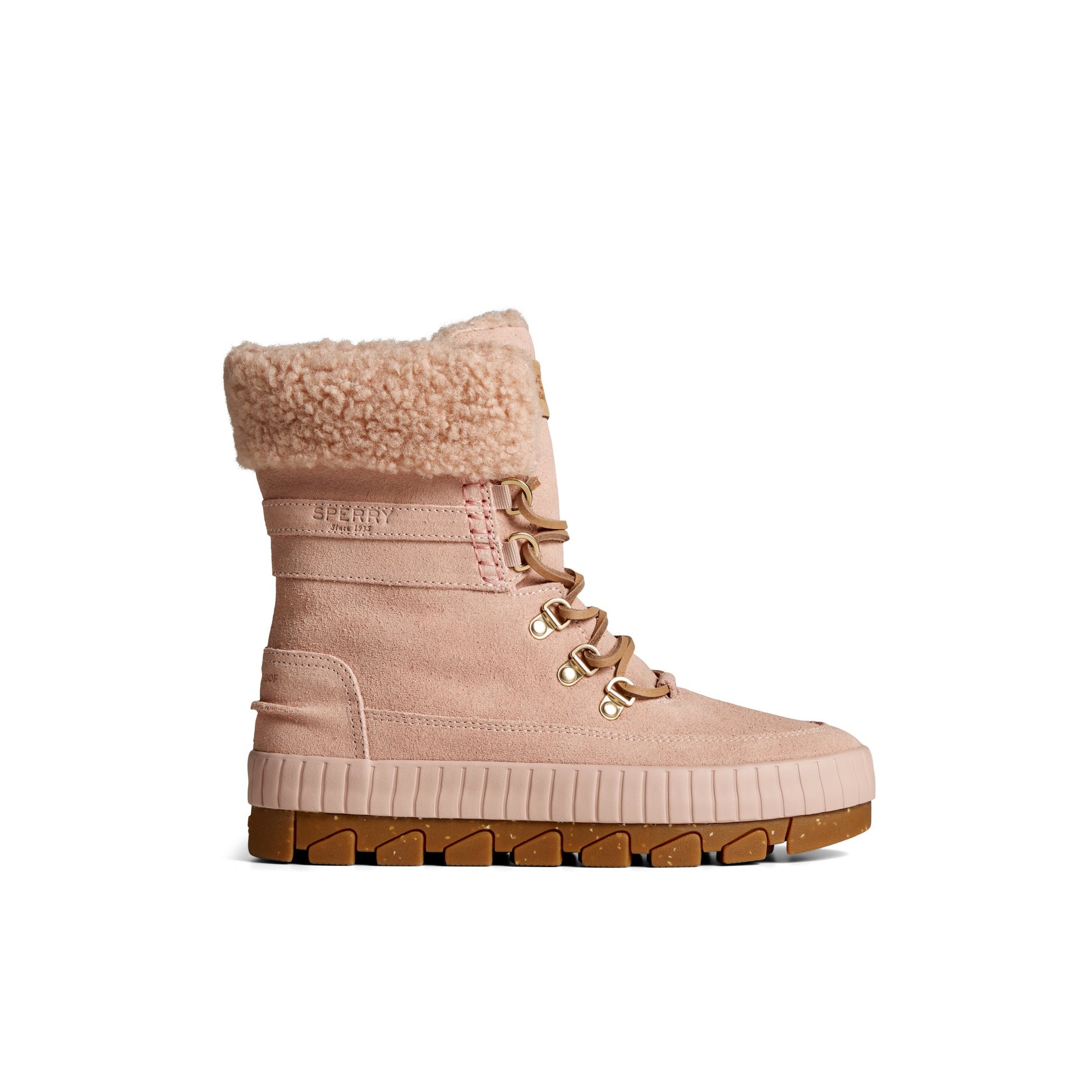 Main View of Medium Pink Torrent Lace Up Boot Fall/Winter Boots for Womens