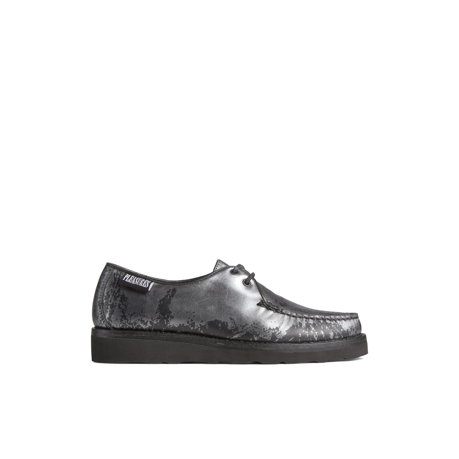 Main View of Silver Unisex Sperry x Pleasures Captain's Oxford  for Mens