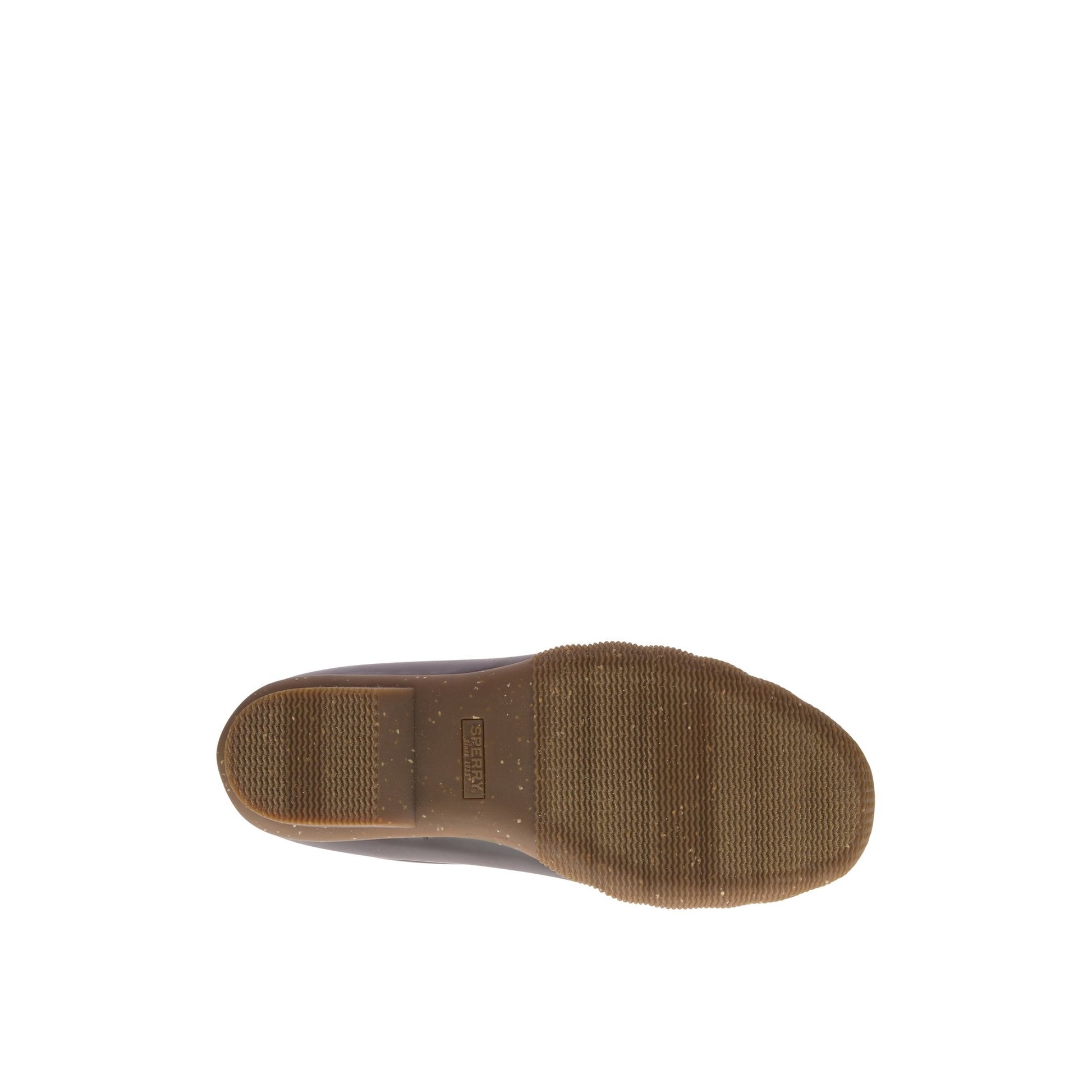 View of Medium Beige Saltwater Luxe Leather Thinsulate™ Duck Boot Winter Duck Boots's sole