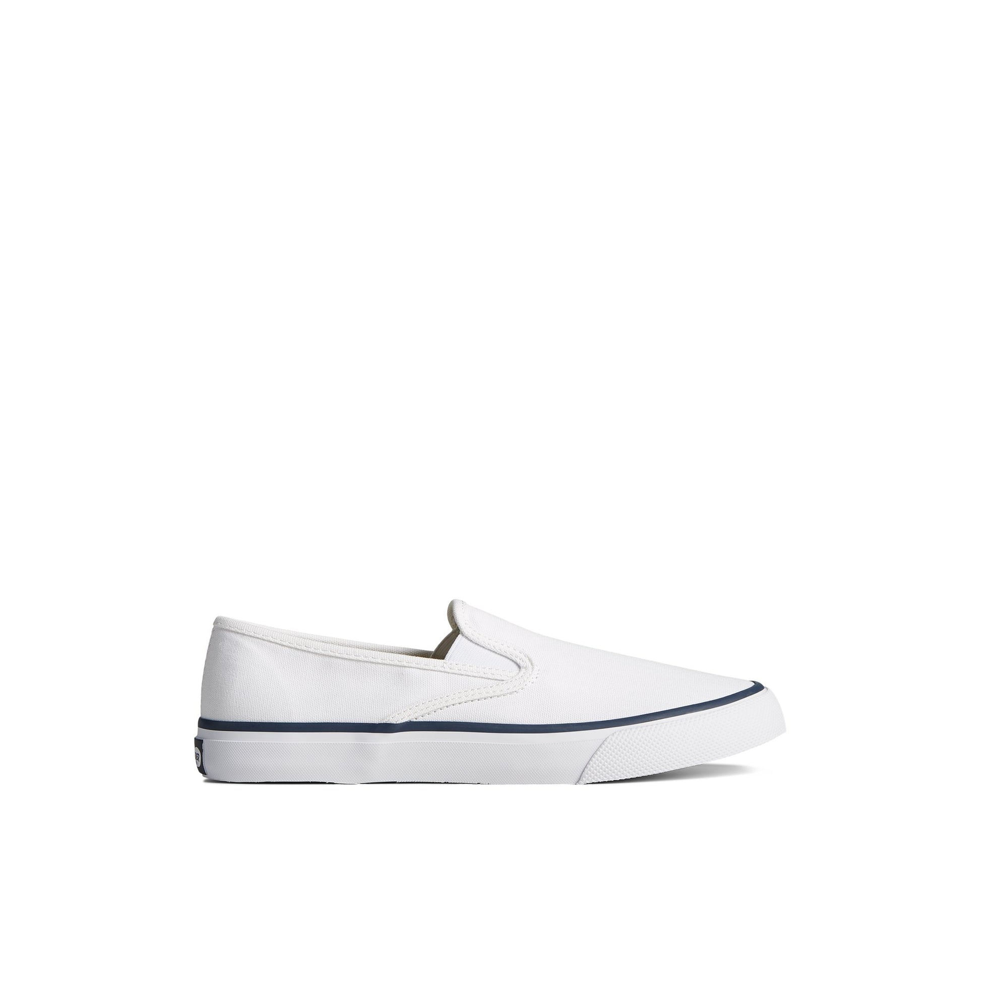 Main View of White Unisex Cloud Slip On Deck Sneaker  for Mens